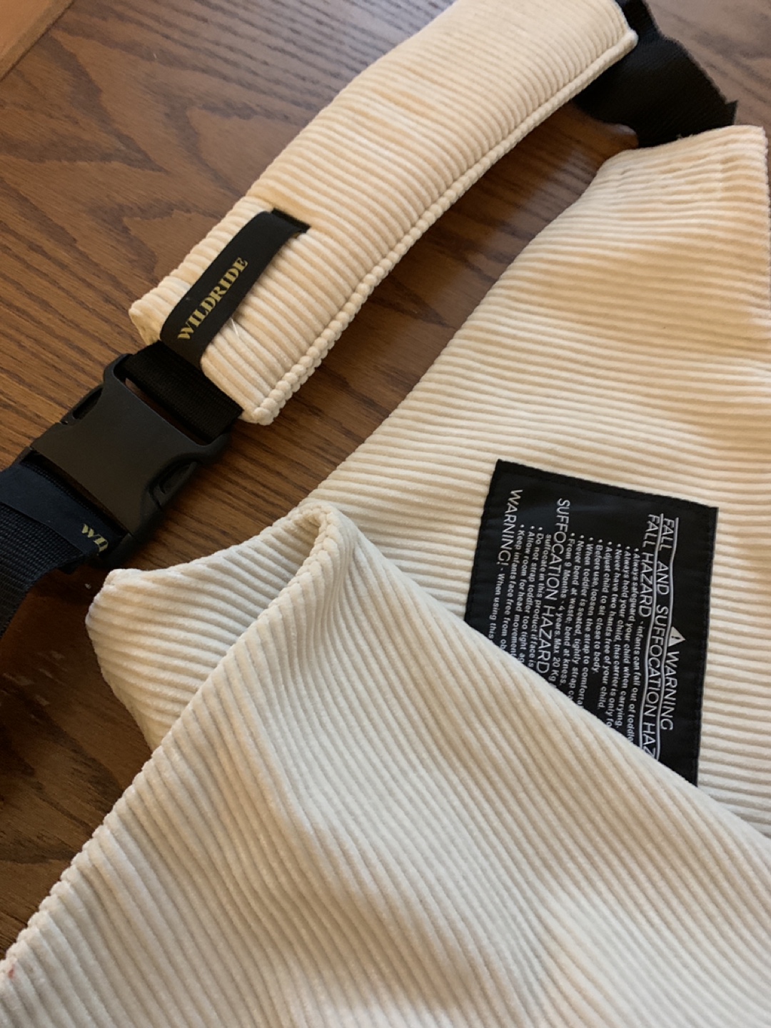 Wildride Hipster Baby Carrier - Cream Corduroy - photo 2