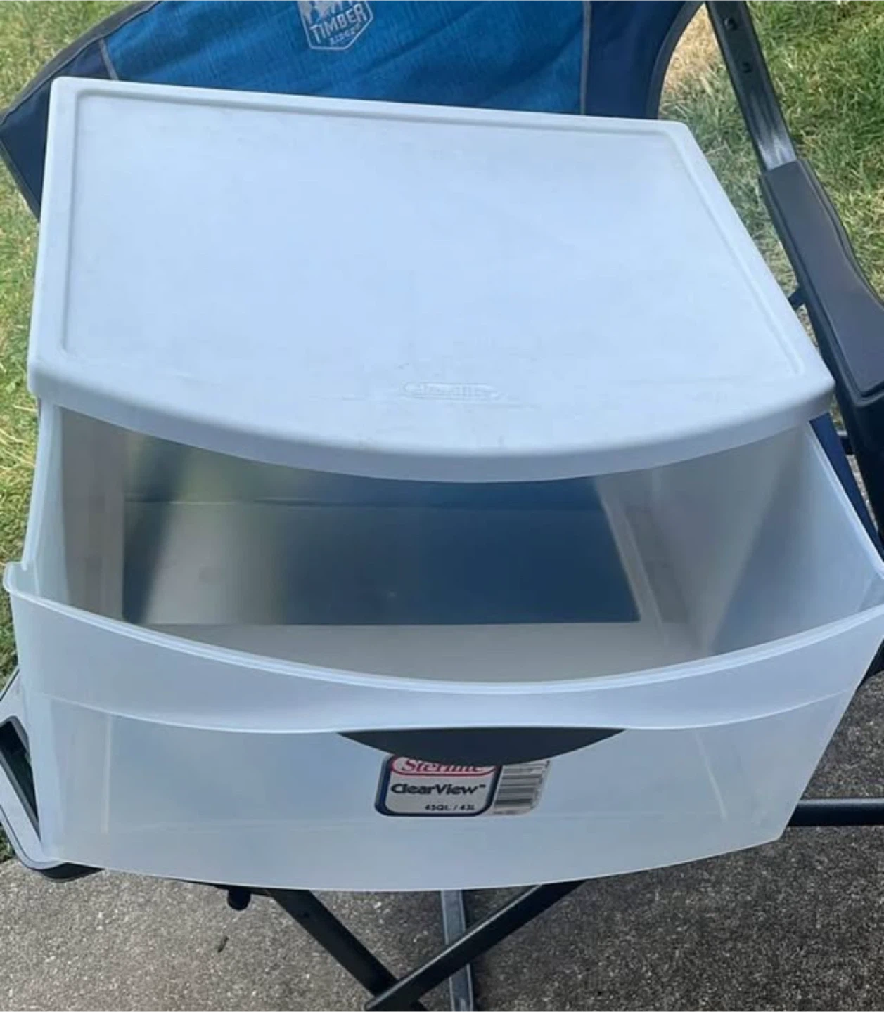 Sterilite ClearView 45 Qt. Storage Box - White - photo 3