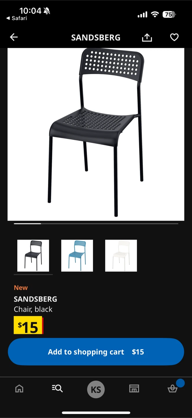 2 Ikea chair with cushion - good condition - photo 4