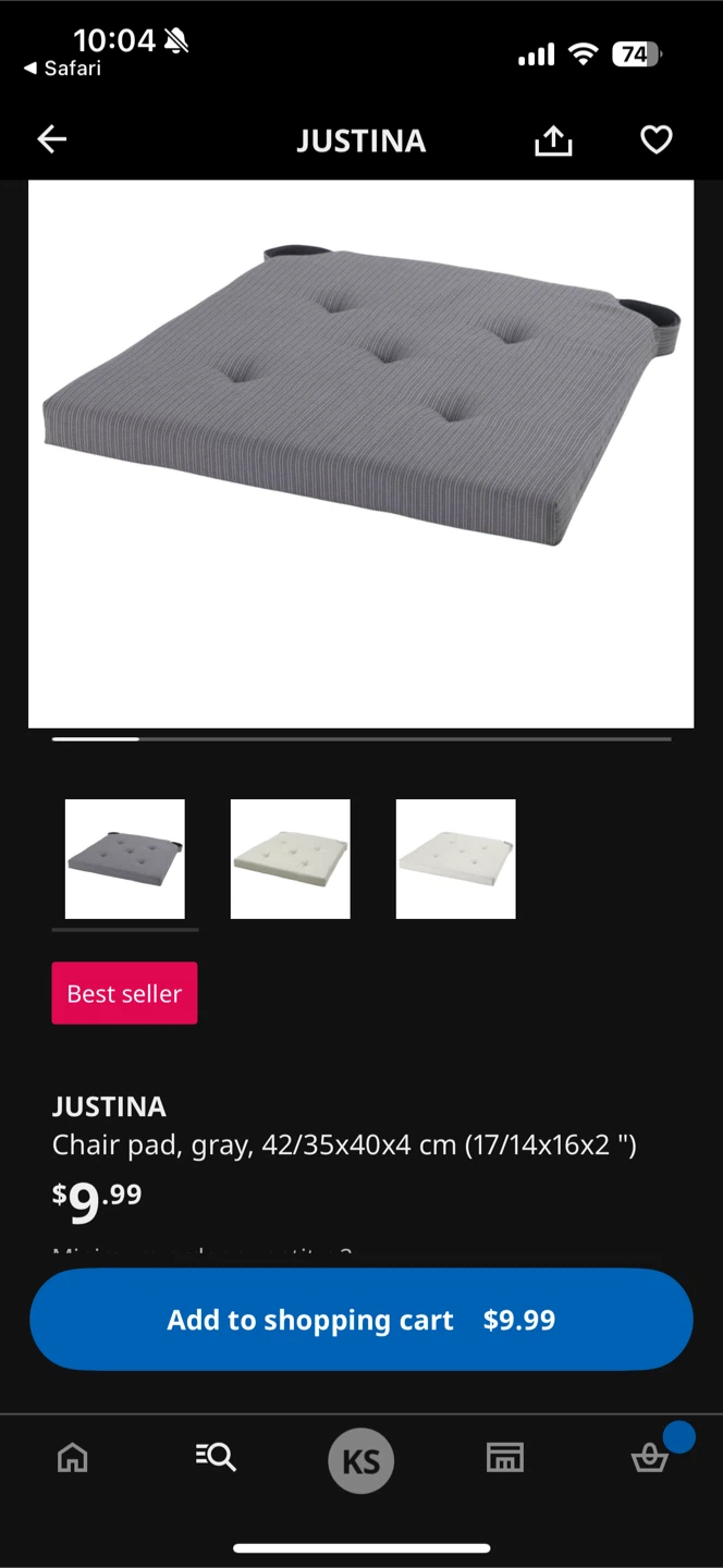 2 Ikea chair with cushion - good condition - photo 5