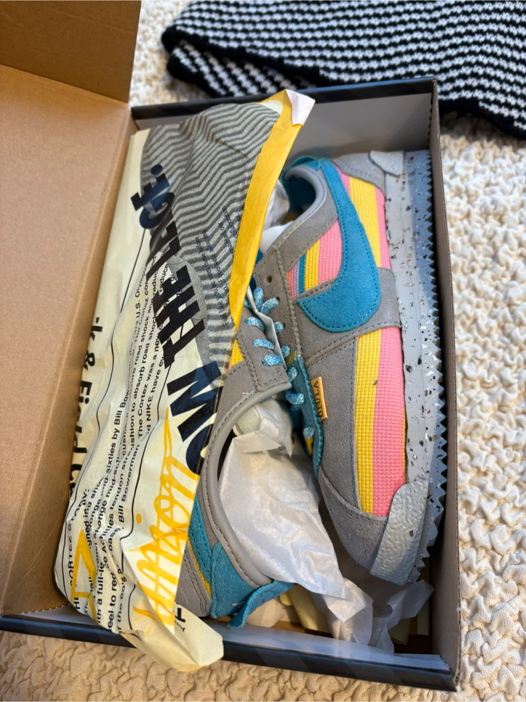 Nike Cortez SP Union LA Grey Multi-Color - Size 5