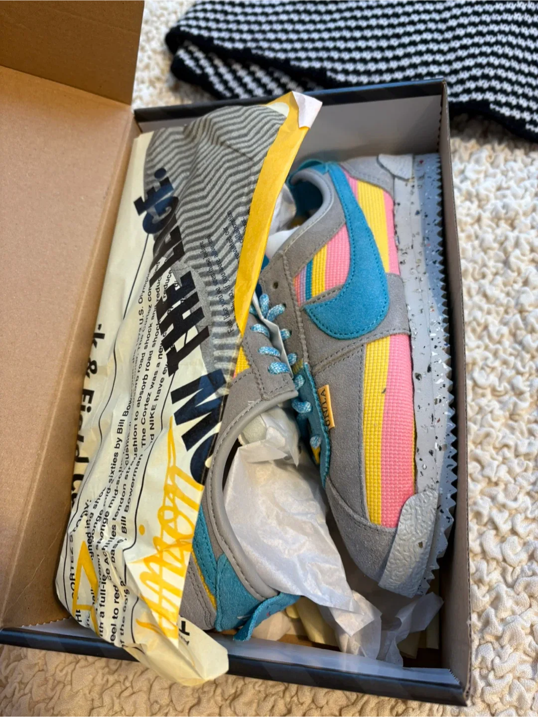 Nike Cortez SP Union LA Grey Multi-Color - Size 5