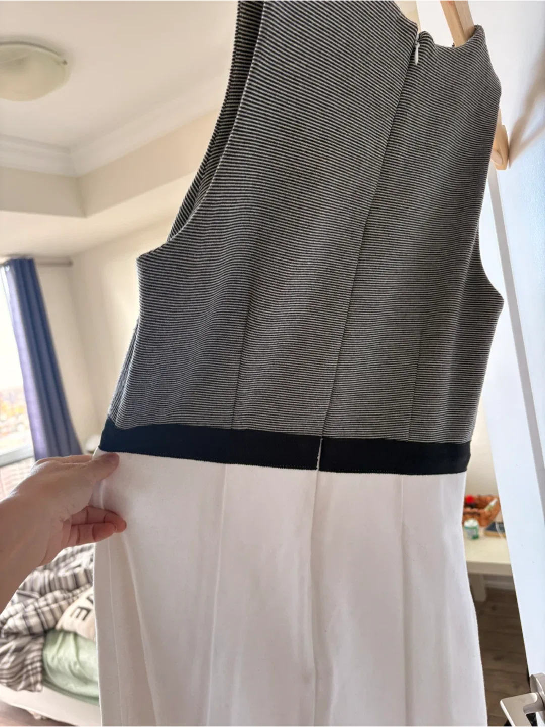 John Baner Striped & White Dress image indicator(3)