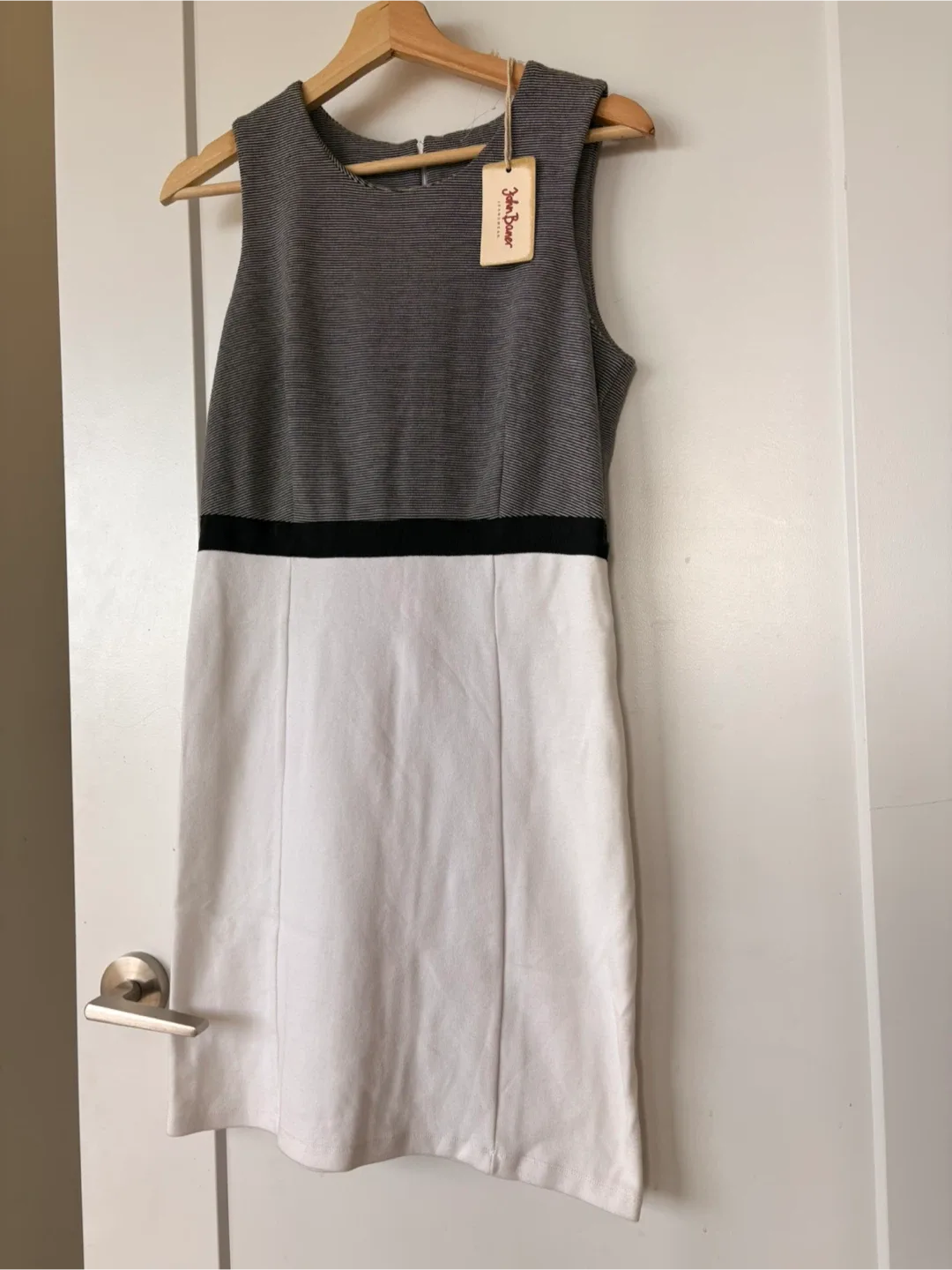 John Baner Striped & White Dress image indicator(2)