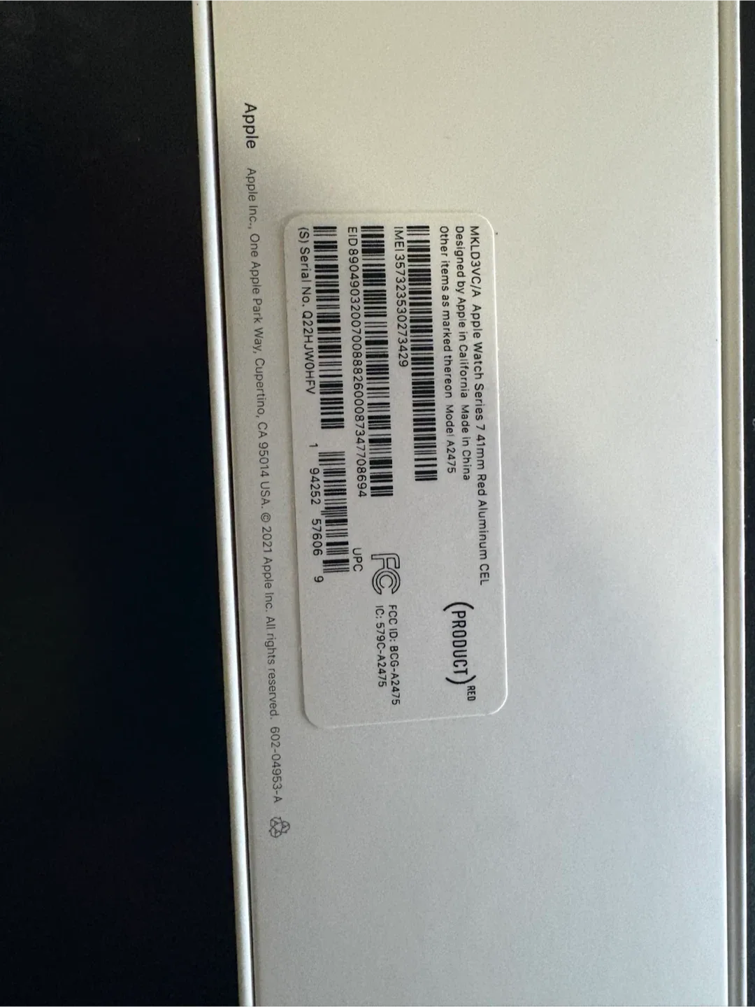 Apple Watch Series 7 41mm Red Aluminum Case image indicator(4)