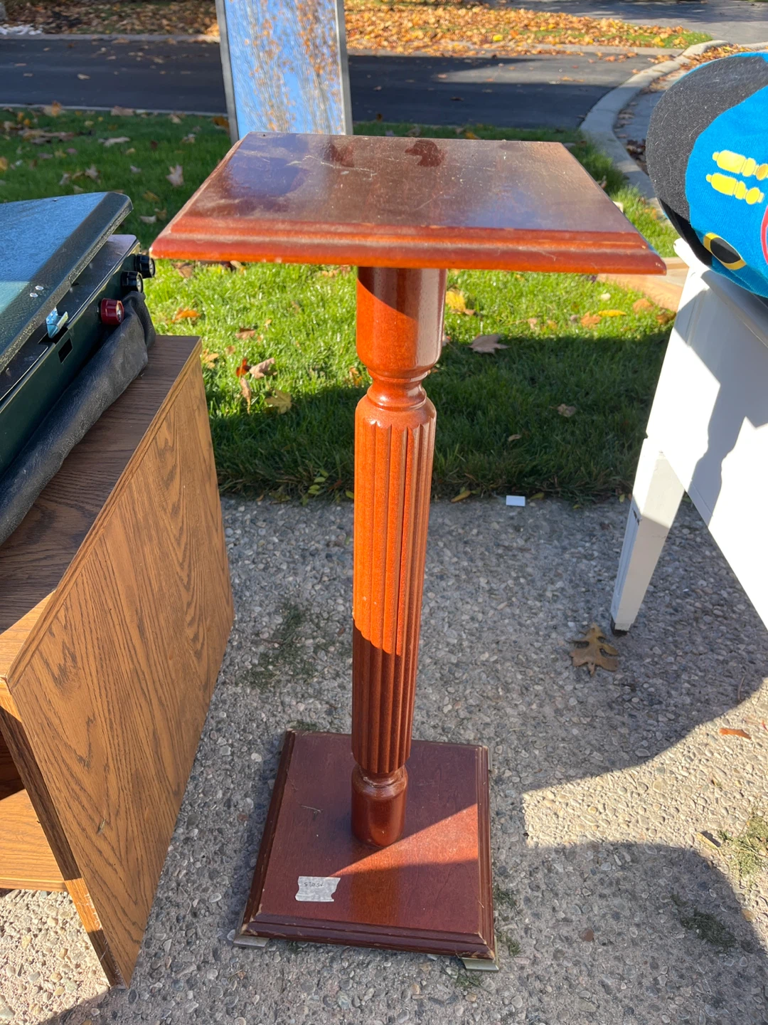 Wooden Plant Stand - Brown