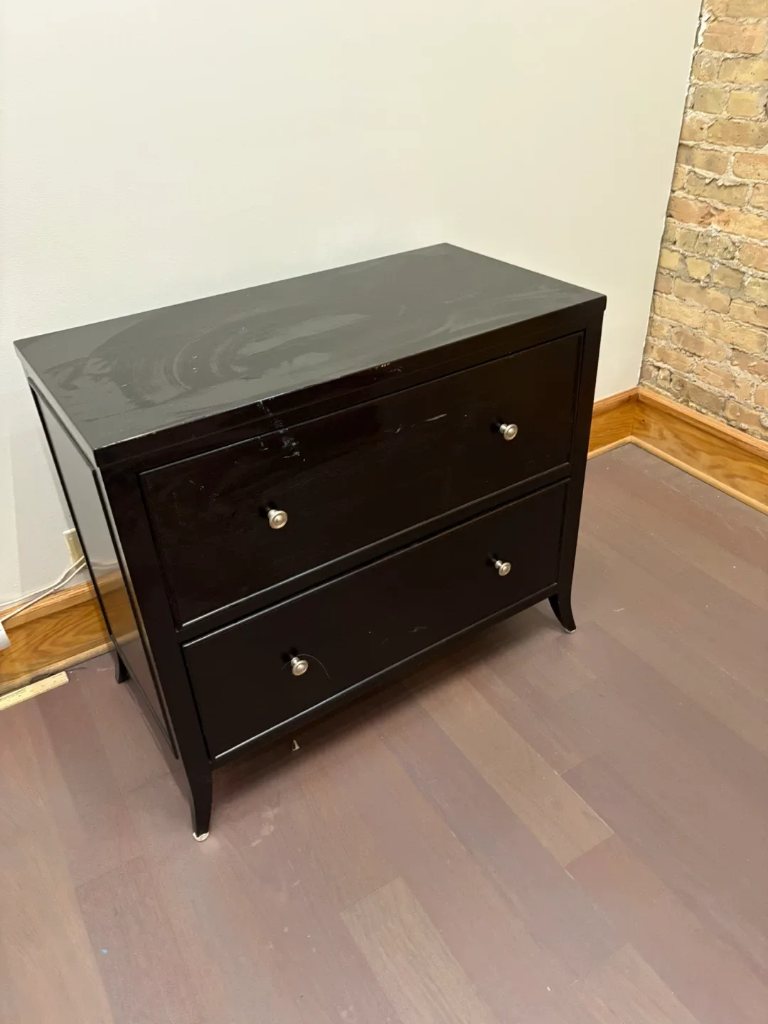 Black Dresser with Drawers