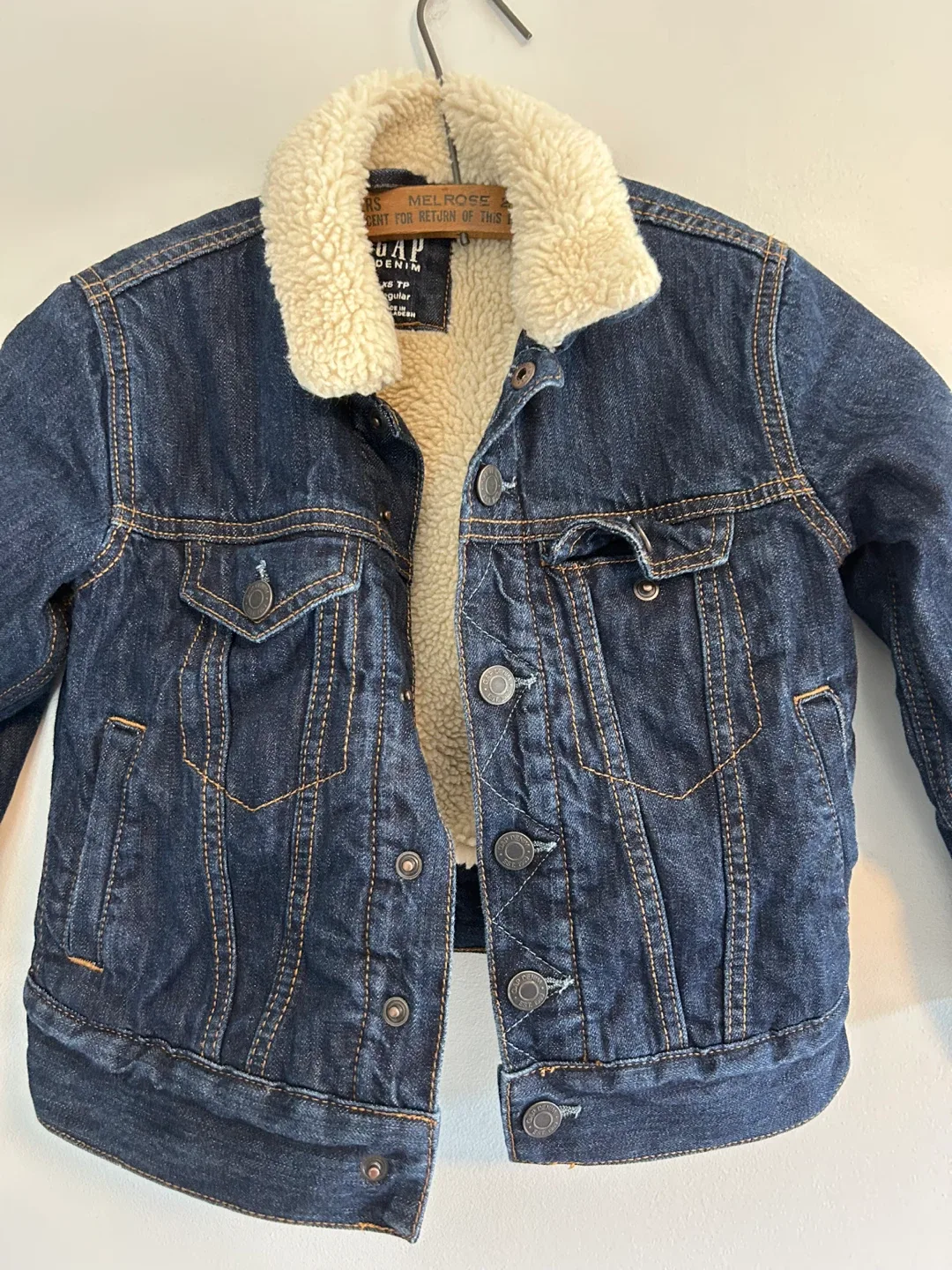 GAP Denim Jacket XS with Sherpa Lining image indicator(2)