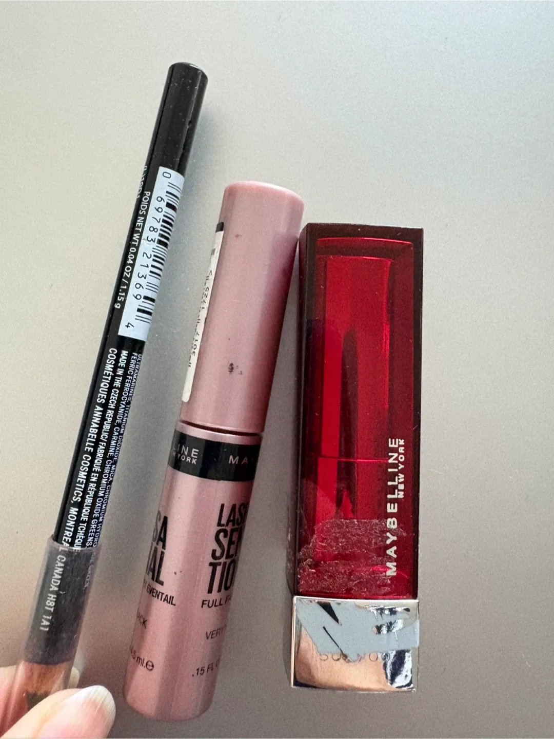 New Maybelline Lipstick, Lash  Mascara  Eyeliner image indicator(2)
