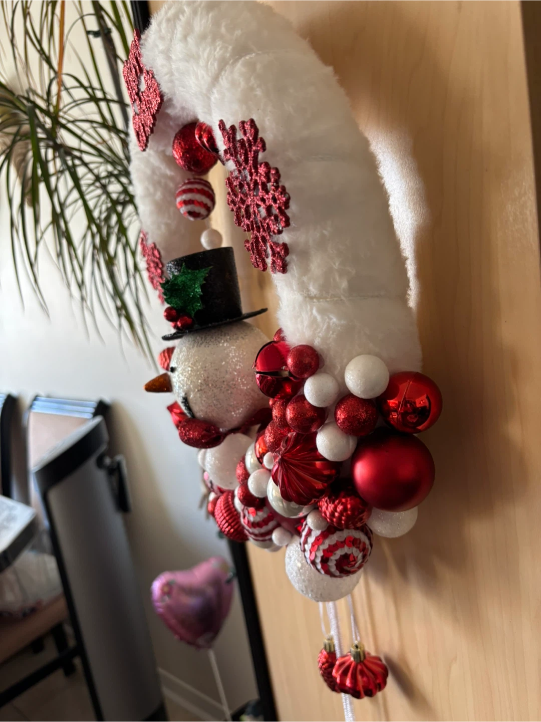 15” Christmas Wreath with Snowman - photo 5