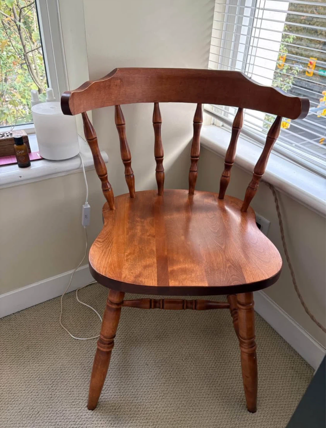 Wooden Spindle-Back Chair