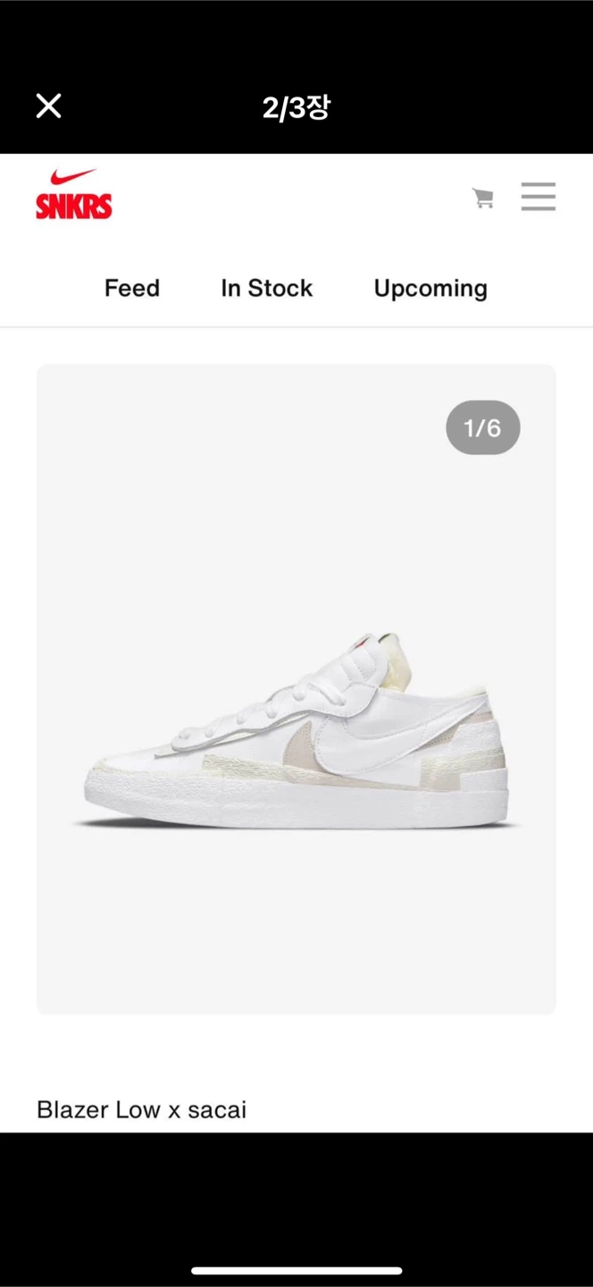 Nike x sacai Blazer Low Sneakers - photo 2