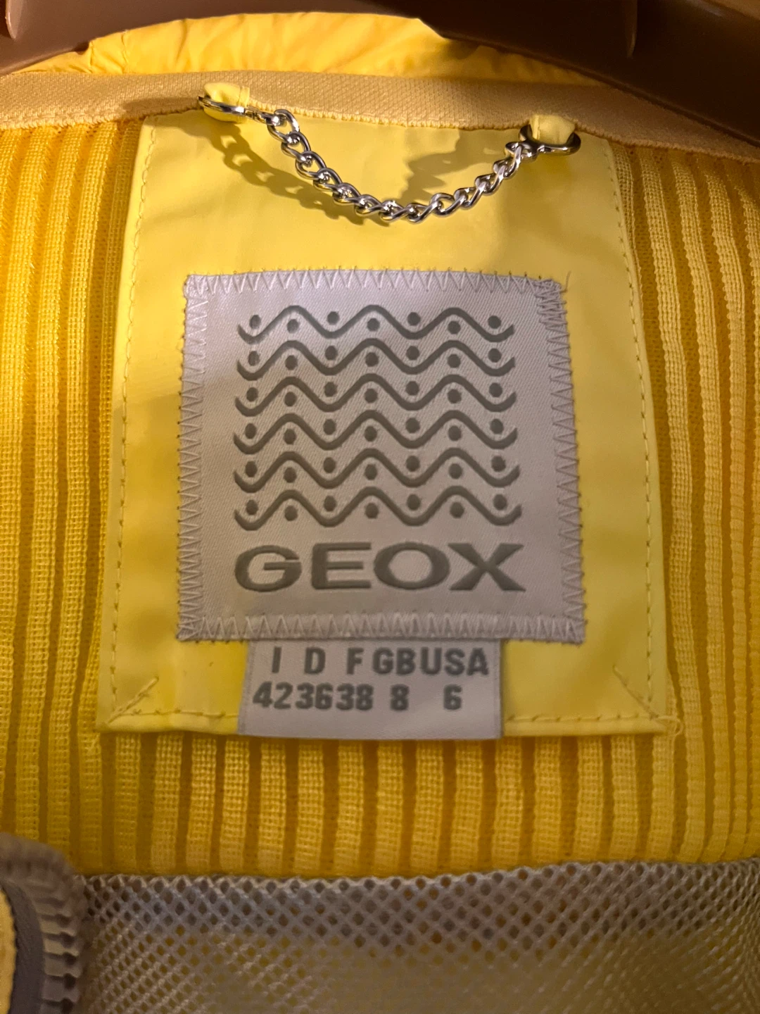 Geox Yellow Rain Jacket - Size 6 - photo 2