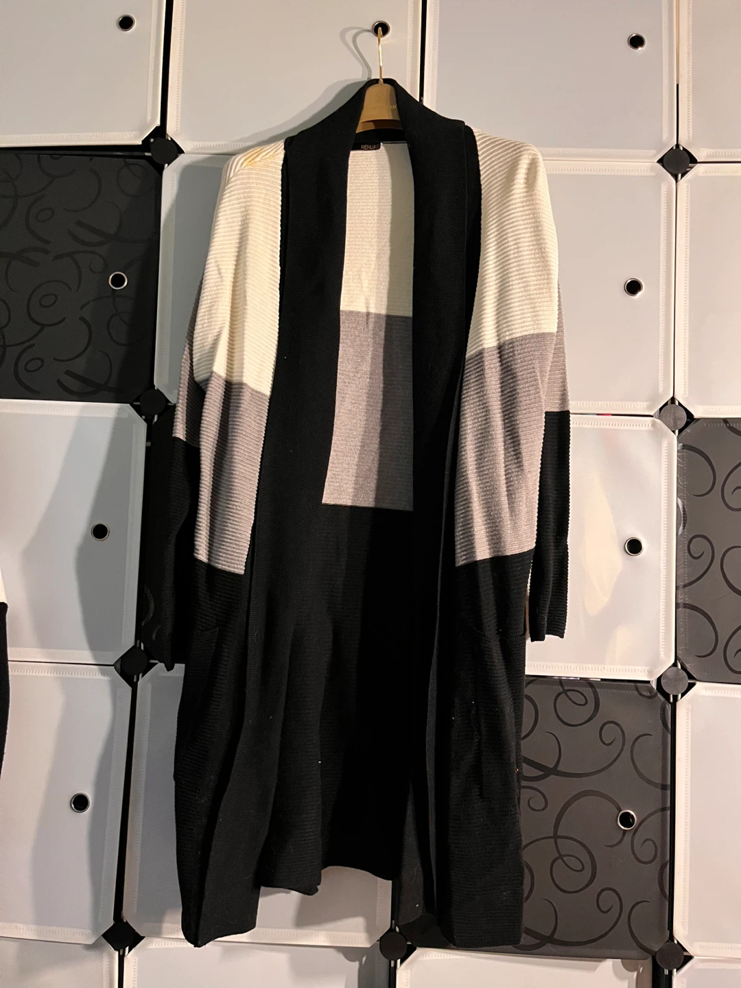 RENUAR Color Block Cardigan