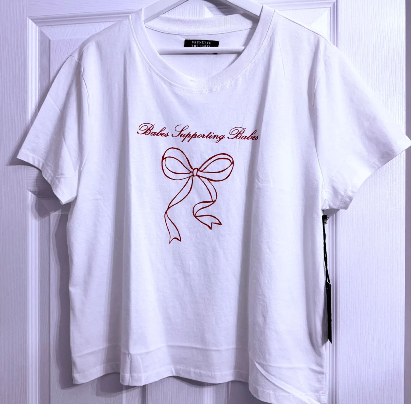 Brunette The Label Babes Supporting Babes Tee image indicator(2)