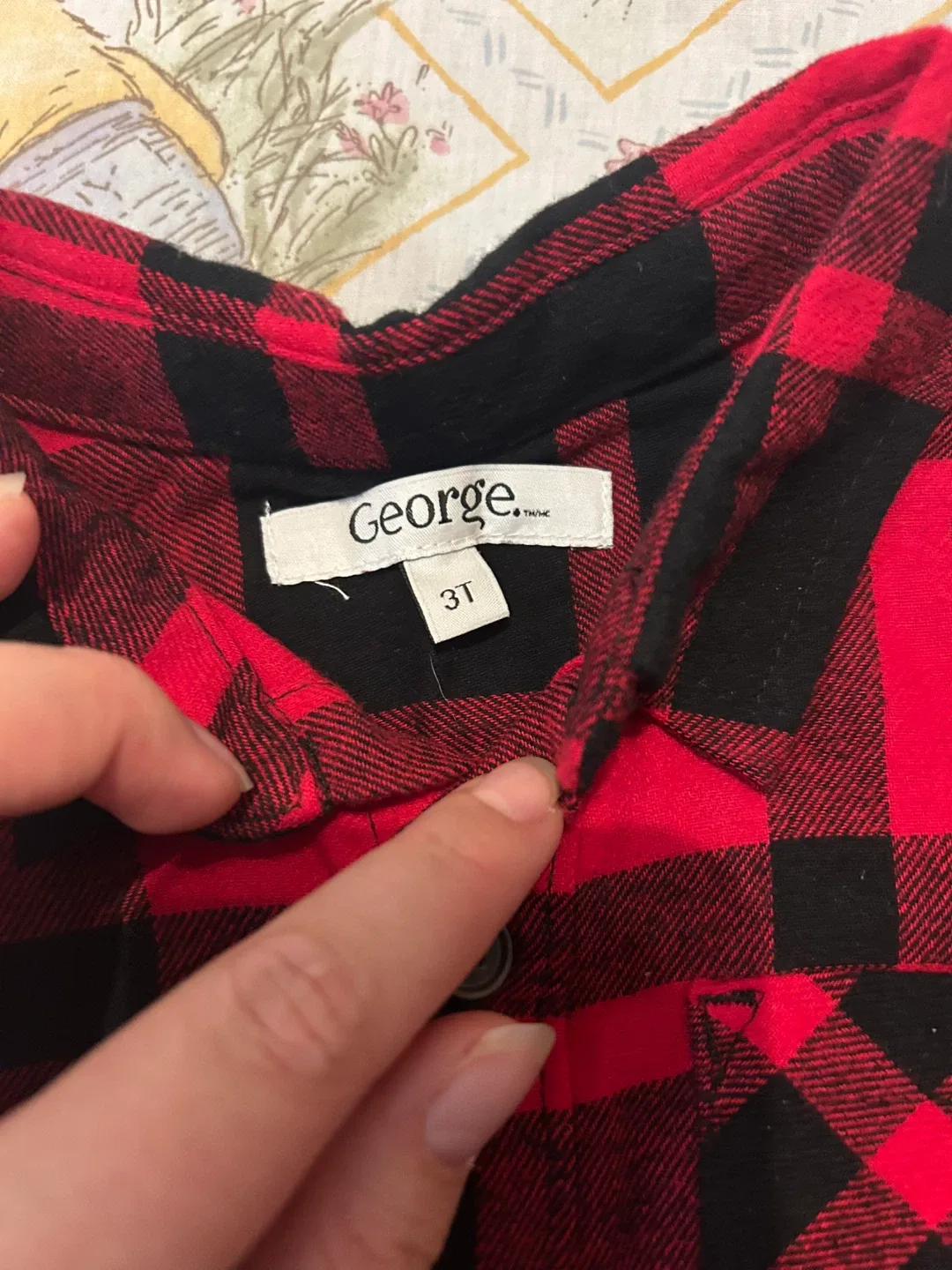 3T Brand New Red Plaid Shirt image indicator(3)