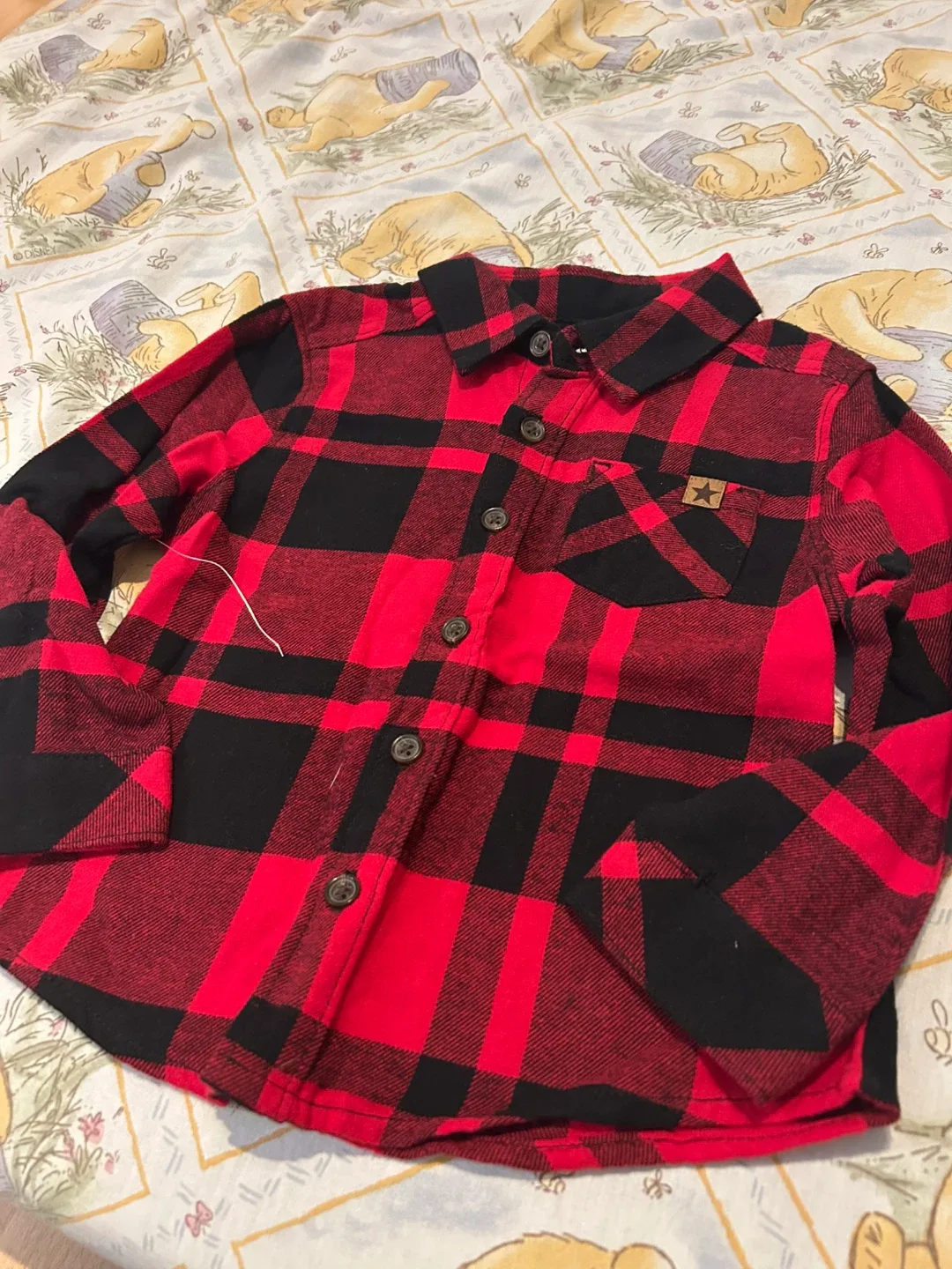 3T Brand New Red Plaid Shirt image indicator(4)