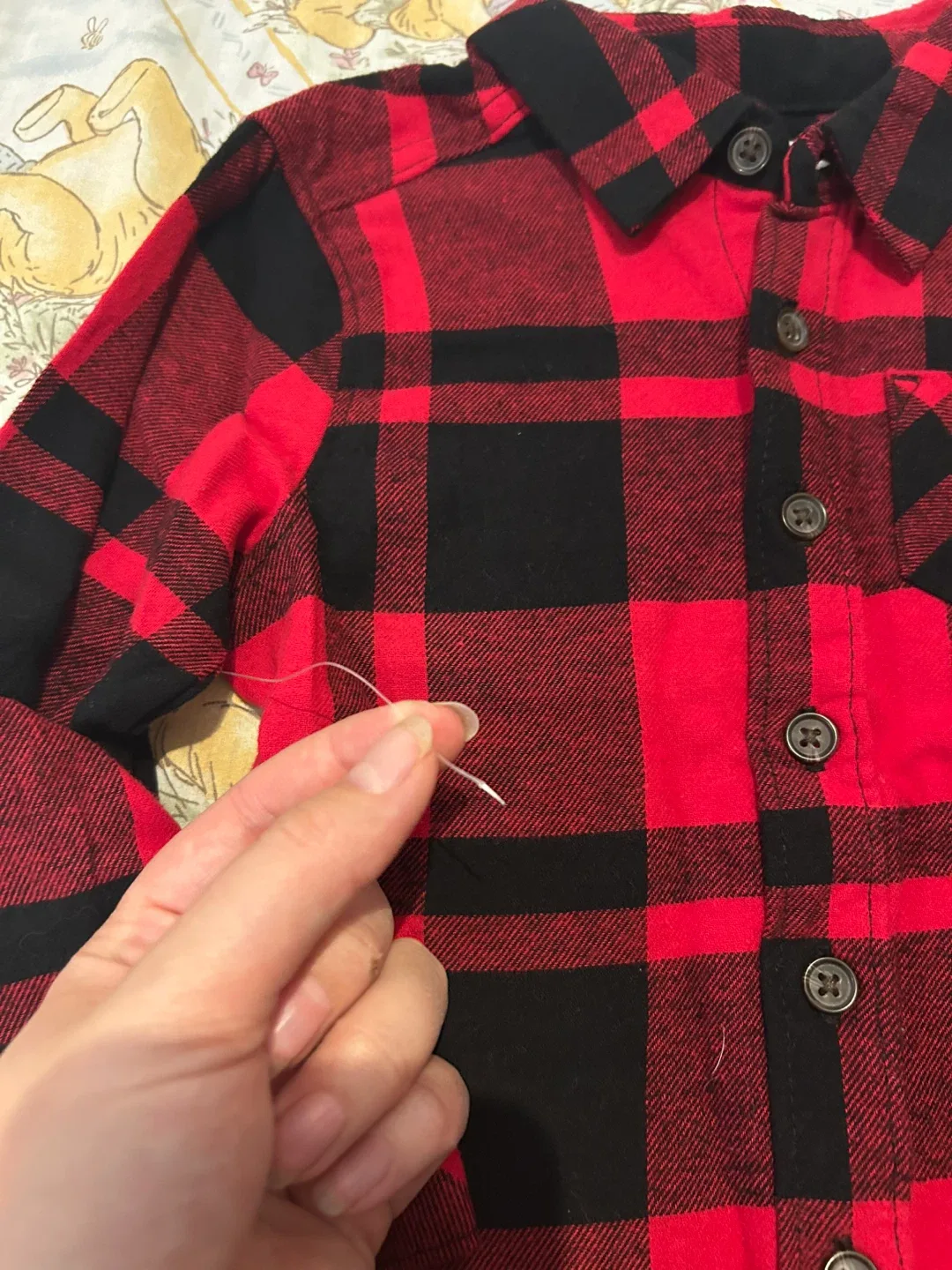 3T Brand New Red Plaid Shirt image indicator(2)