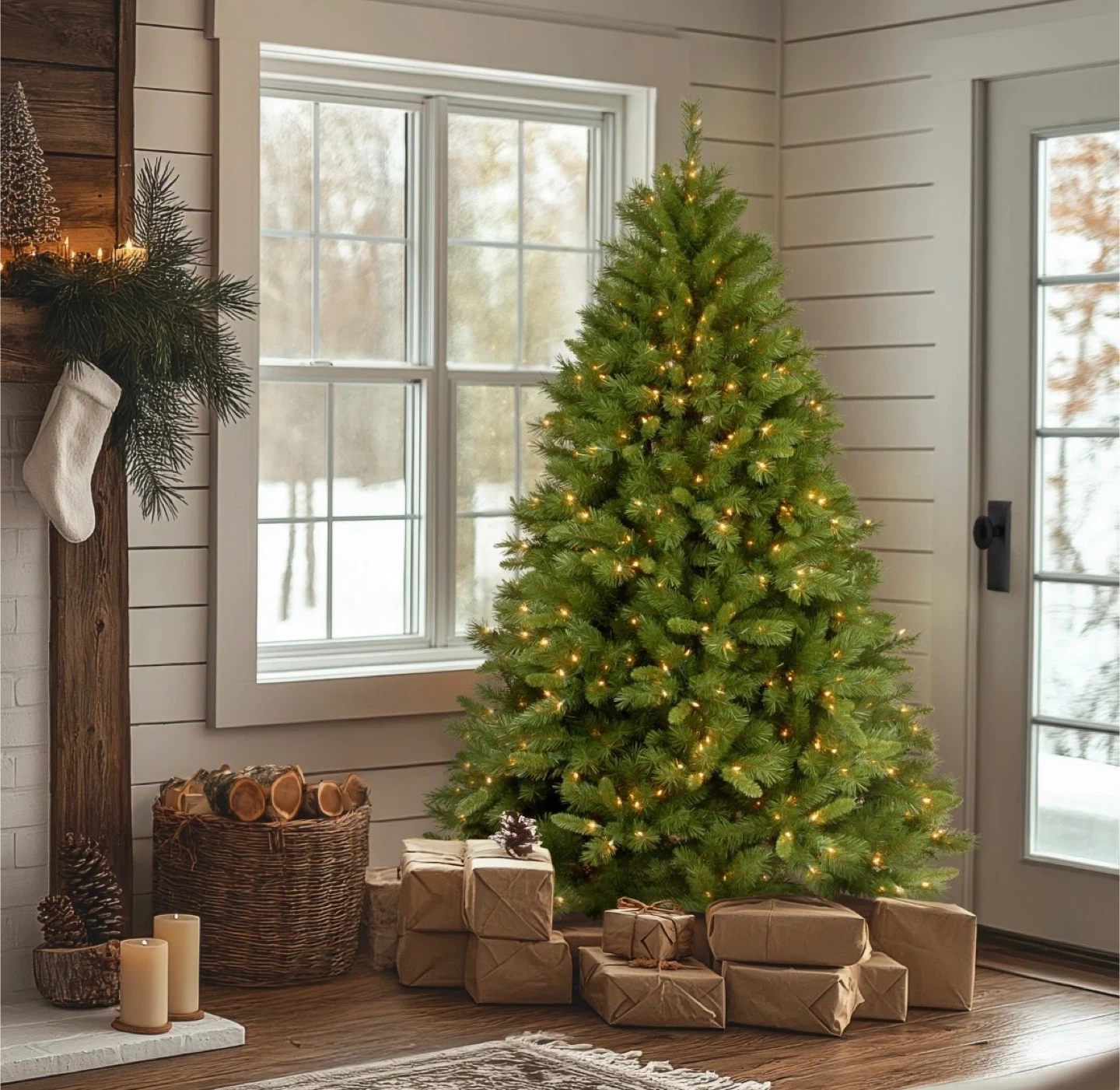 BRAND NEW National Tree Company 6ft Pre-Lit Winchester Pine Tree