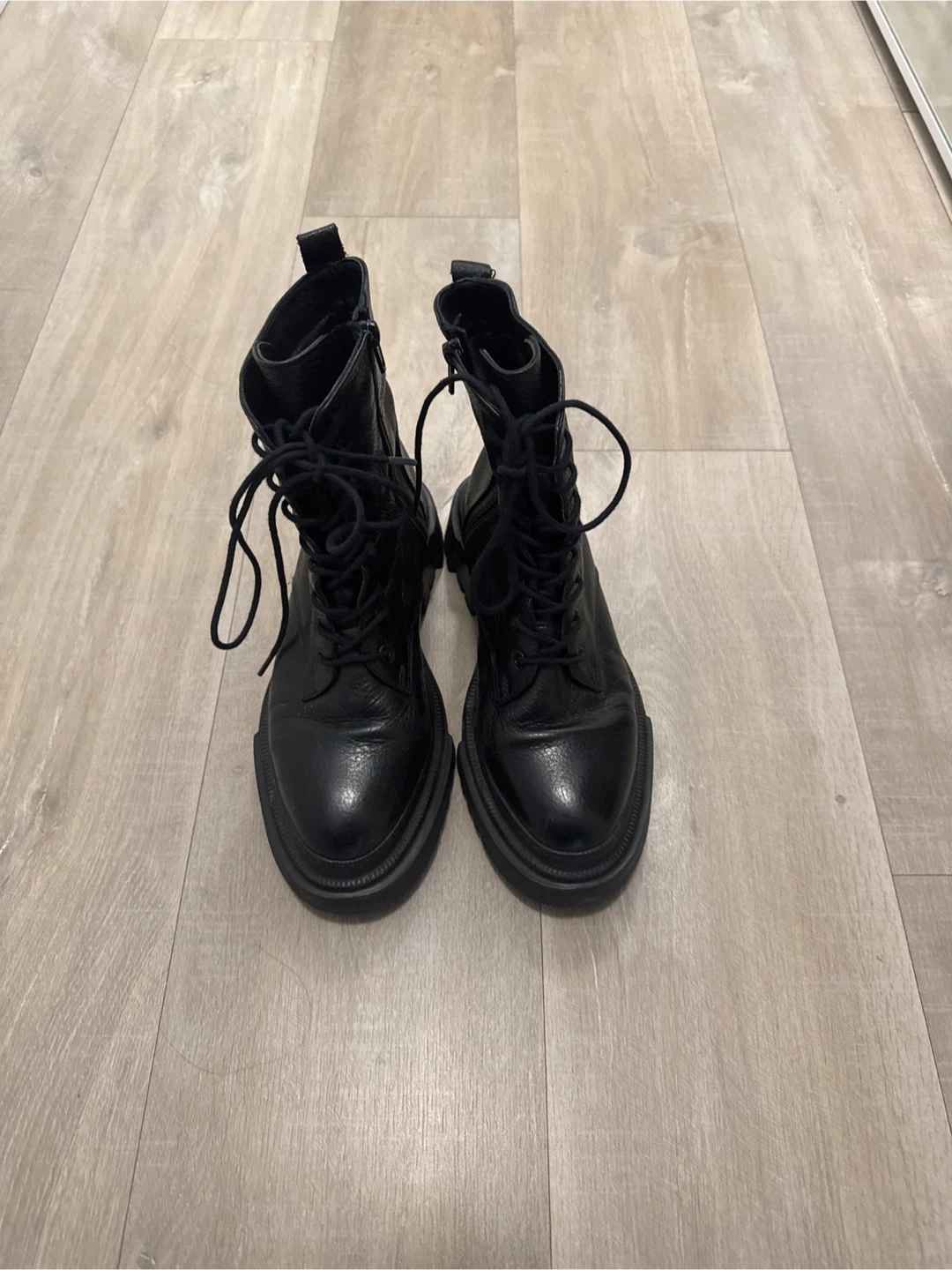 Black Leather Ankle Boots - photo 2