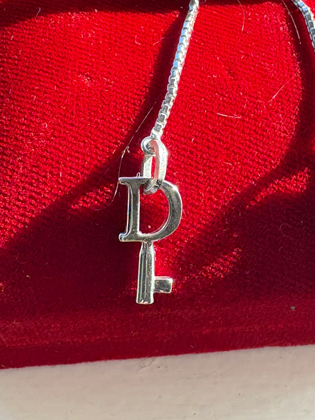 Dior Silver Lock & Key Dangle Earrings - photo 4