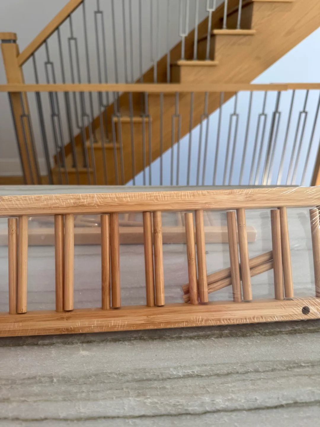 2 Set Bamboo Kitchen Organizer Rack image indicator(2)