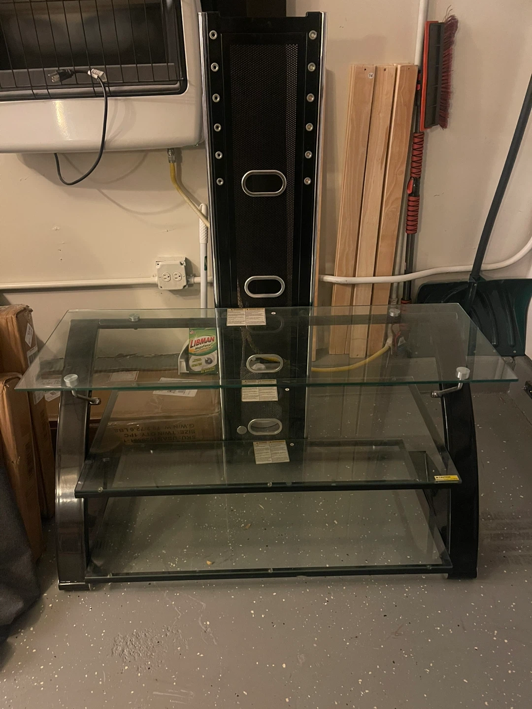 Glass Shelf TV Stand