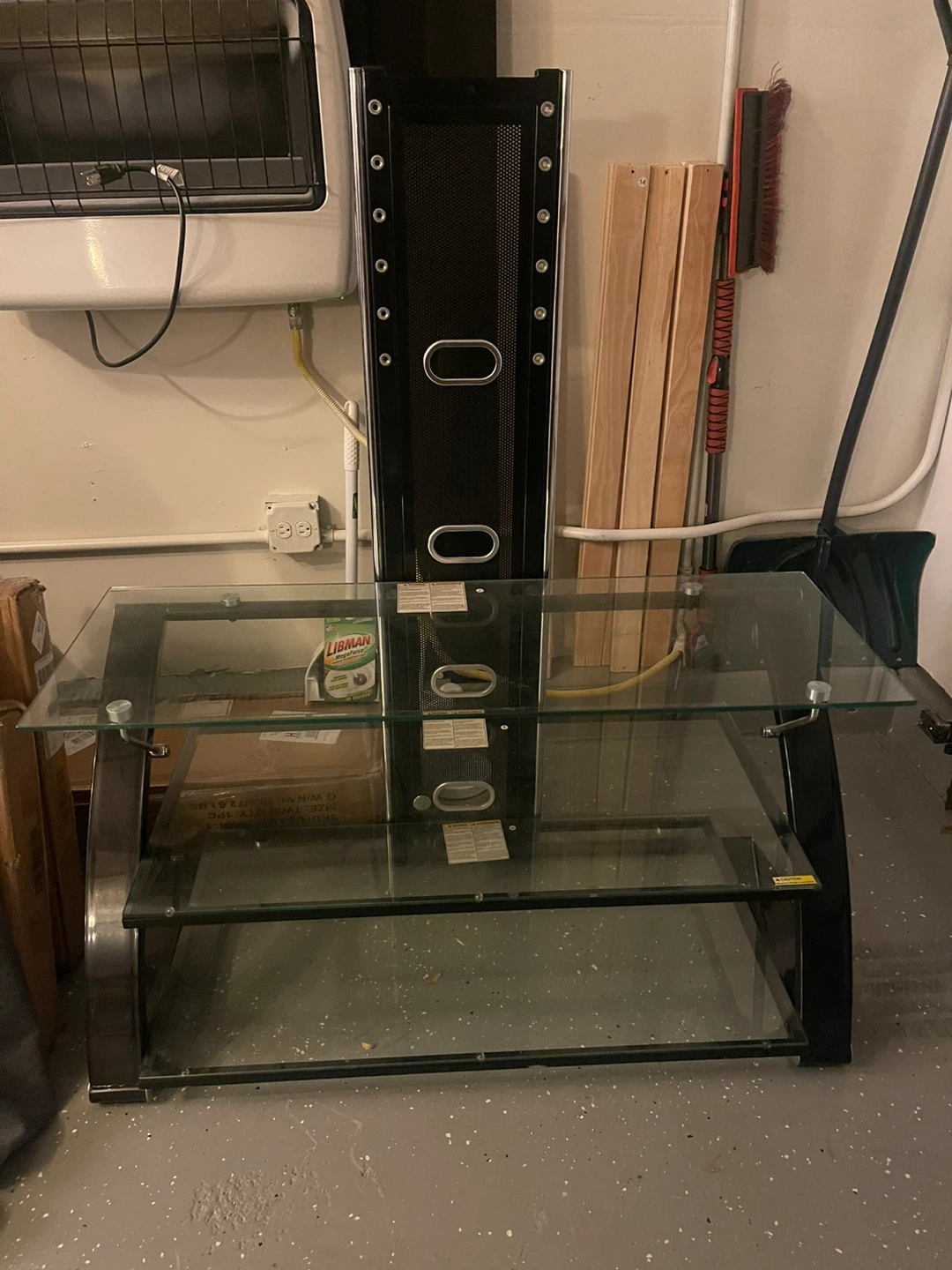 Glass Shelf TV Stand - photo 2