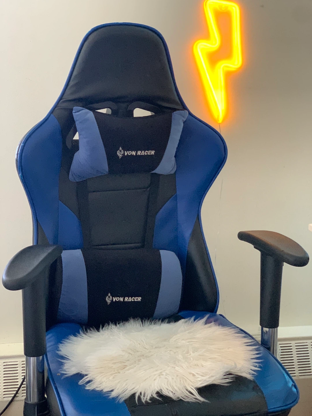 Von Racer Gaming Chair - Blue and Black