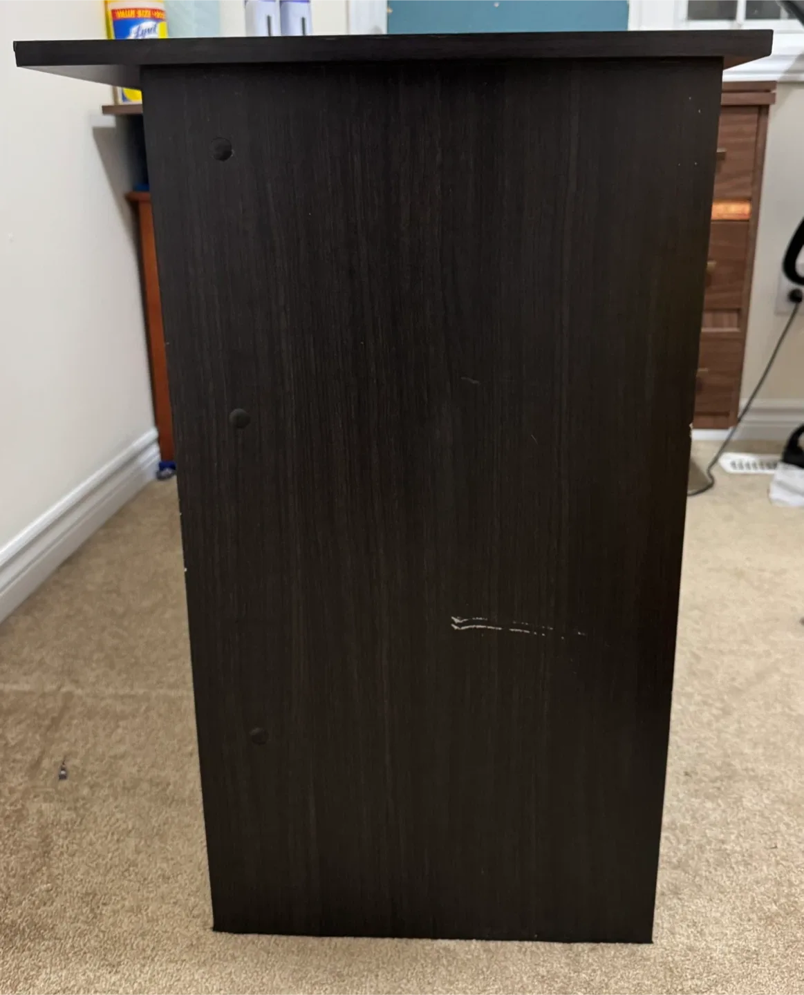 Black Wooden Desk with Drawers image indicator(2)