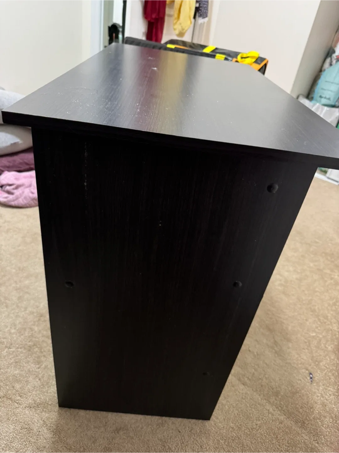 Black Wooden Desk with Drawers image indicator(4)