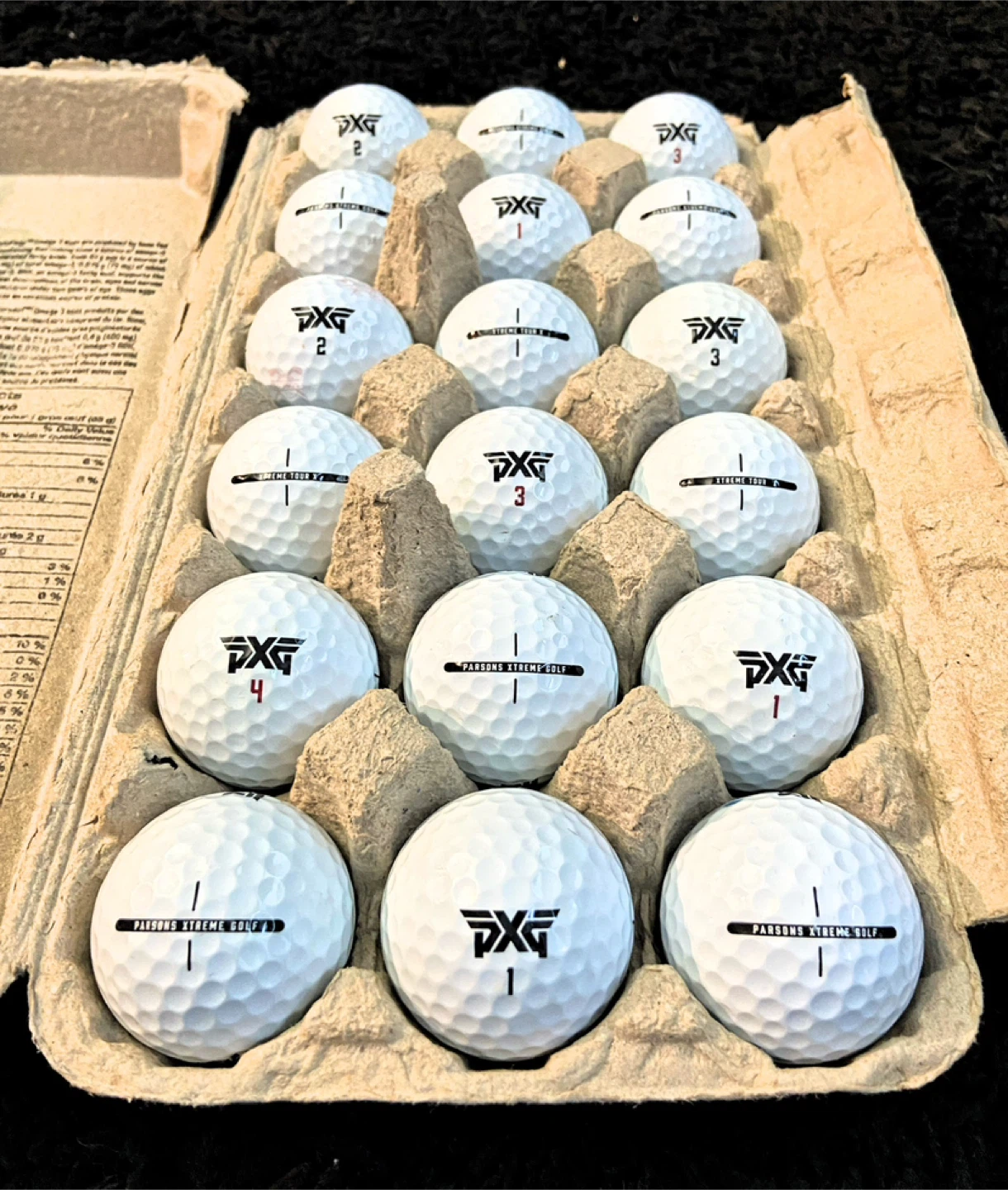 18 PXG Extreme Tour Golf Balls