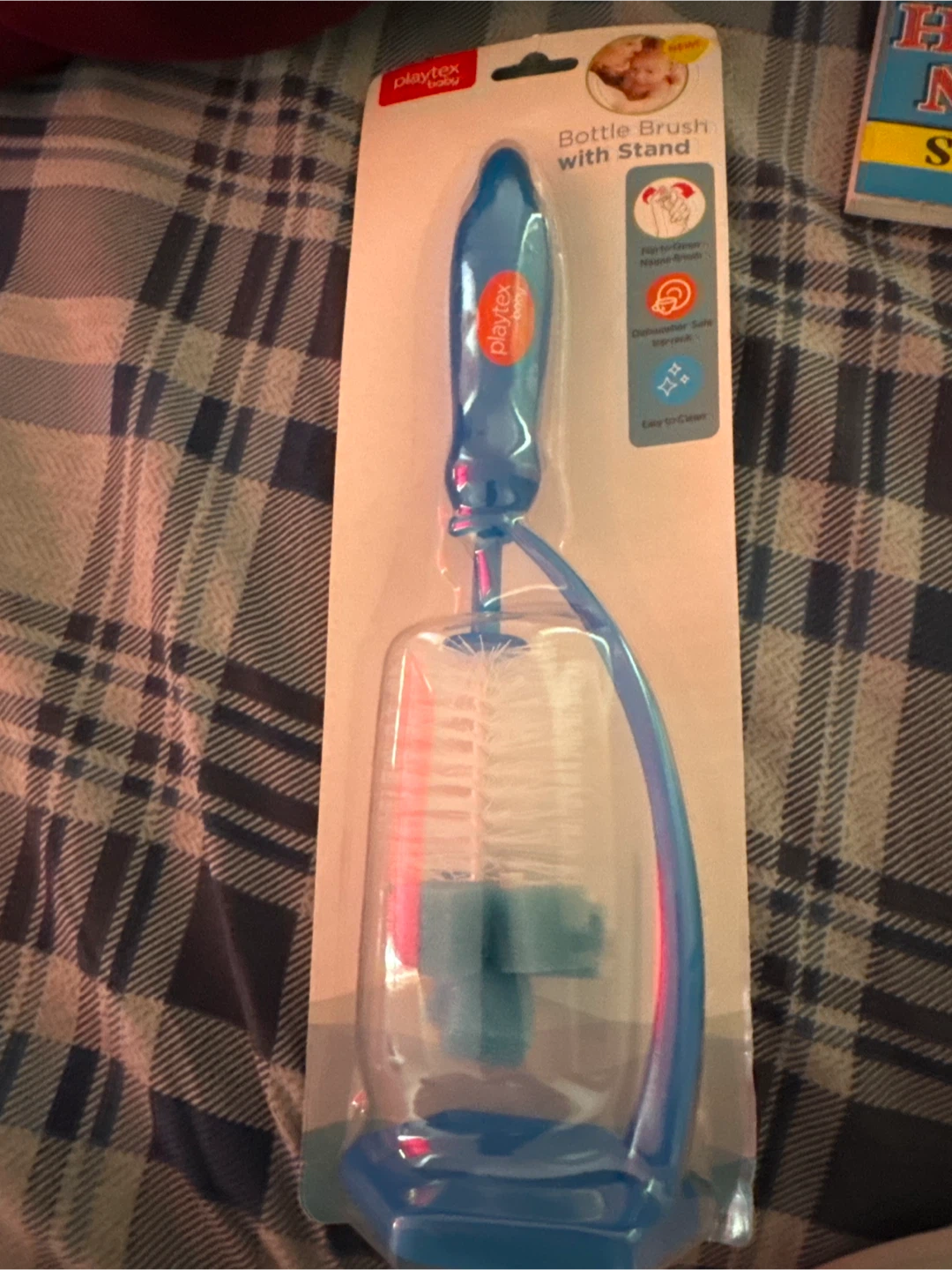Playtex Baby Bottle Brush with Stand - New