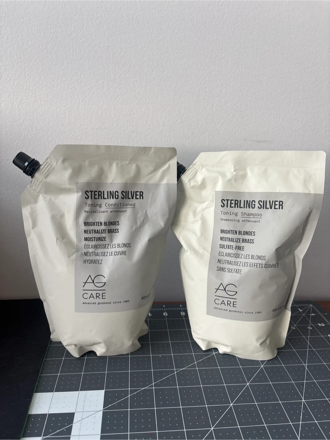 AG Care Sterling Silver Toning Shampoo & Conditioner