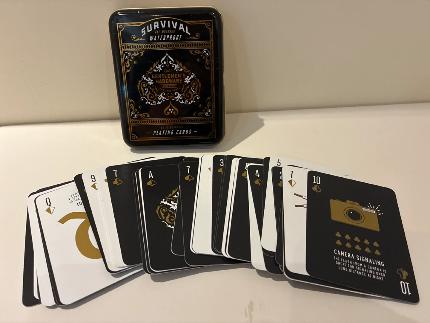 Gentlemen's Hardware Survival Playing Cards