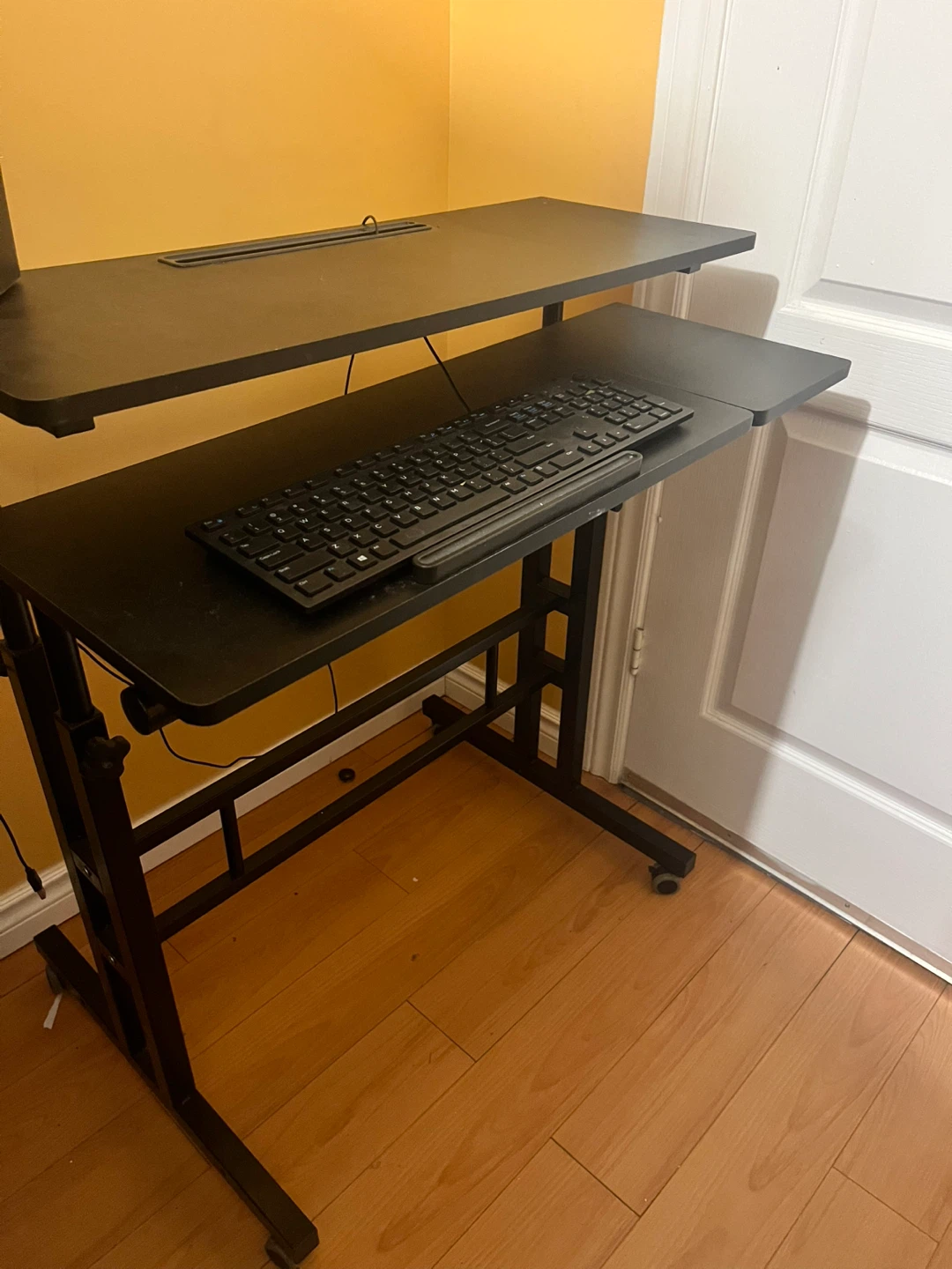 Black Adjustable Standing Desk