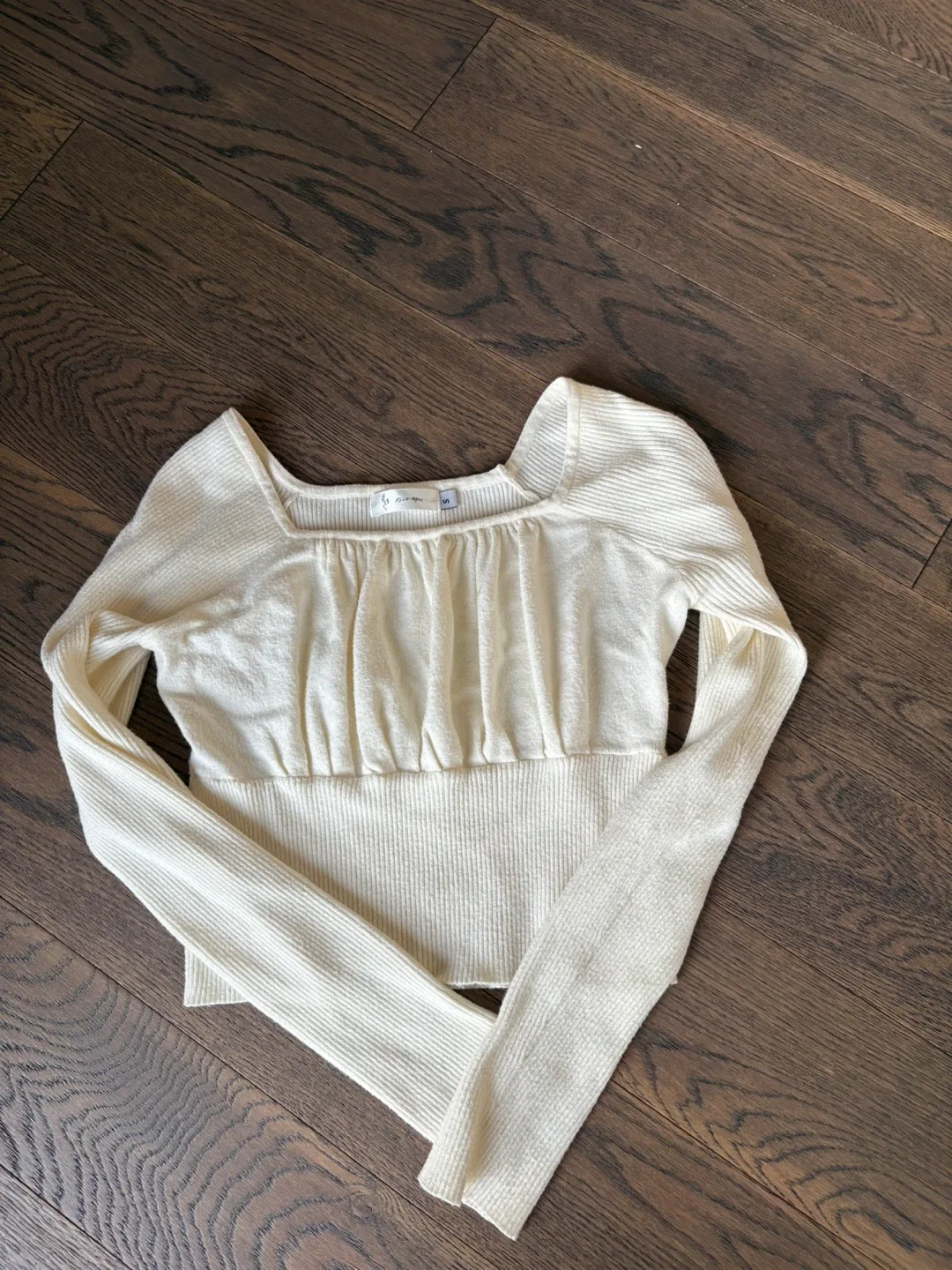 Cream Long Sleeve Top - Size S