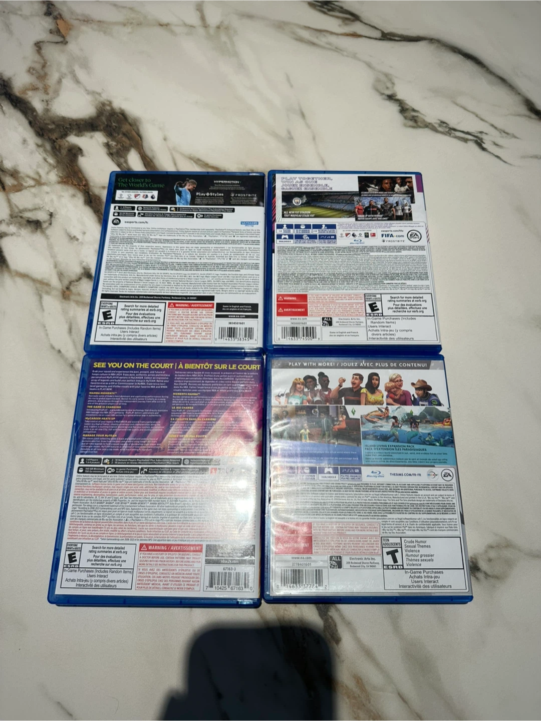 PS5 EA Sports FC 24, PS4 FIFA 21, NBA 2K24, Sims 4 Bundle - photo 2