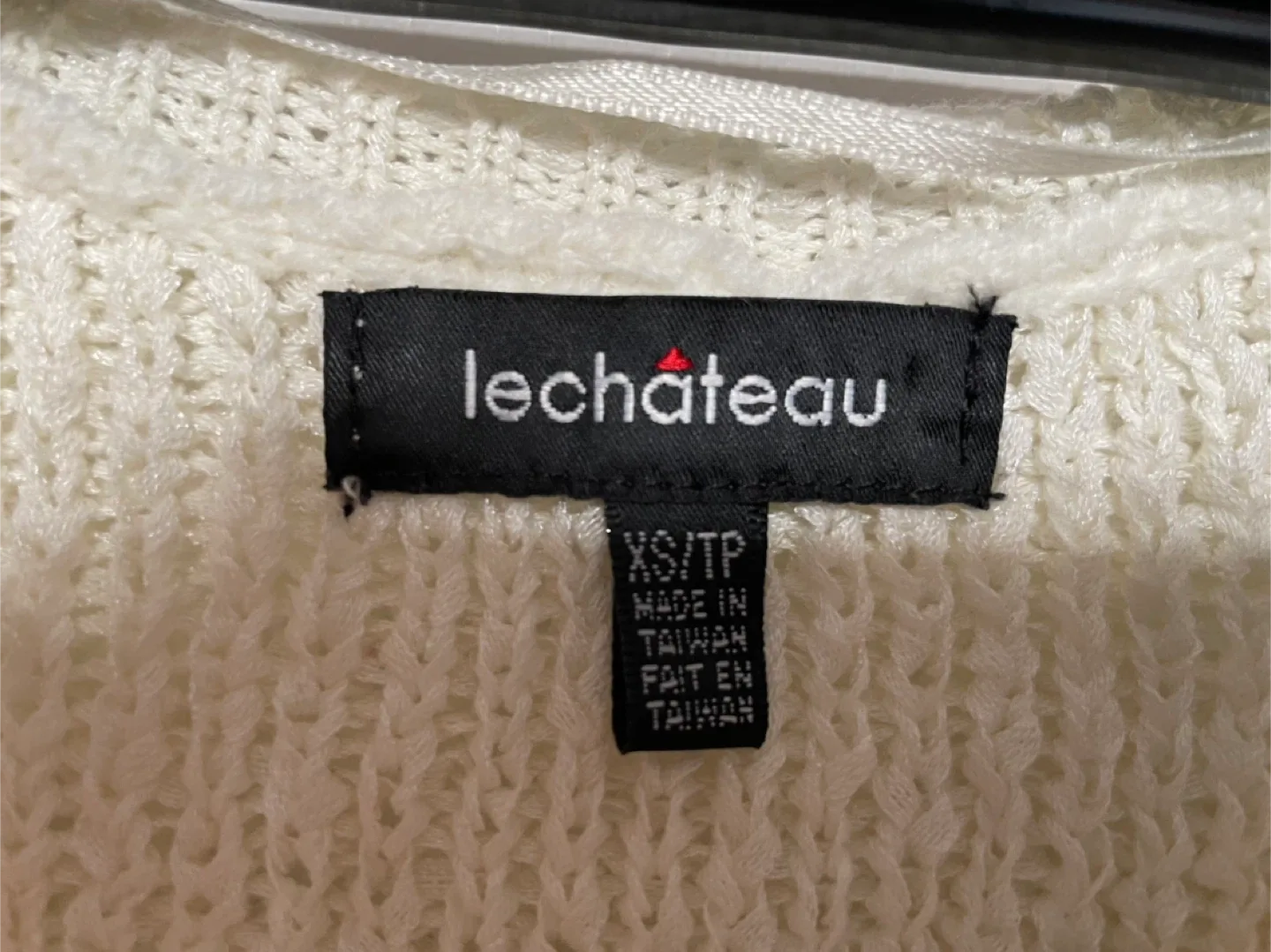 Le Chateau XS/TP Cream Knit Button Dress image indicator(3)