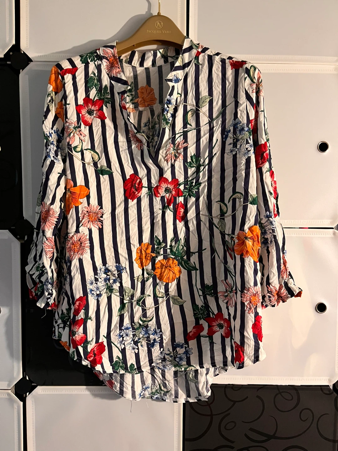 Floral Striped Blouse