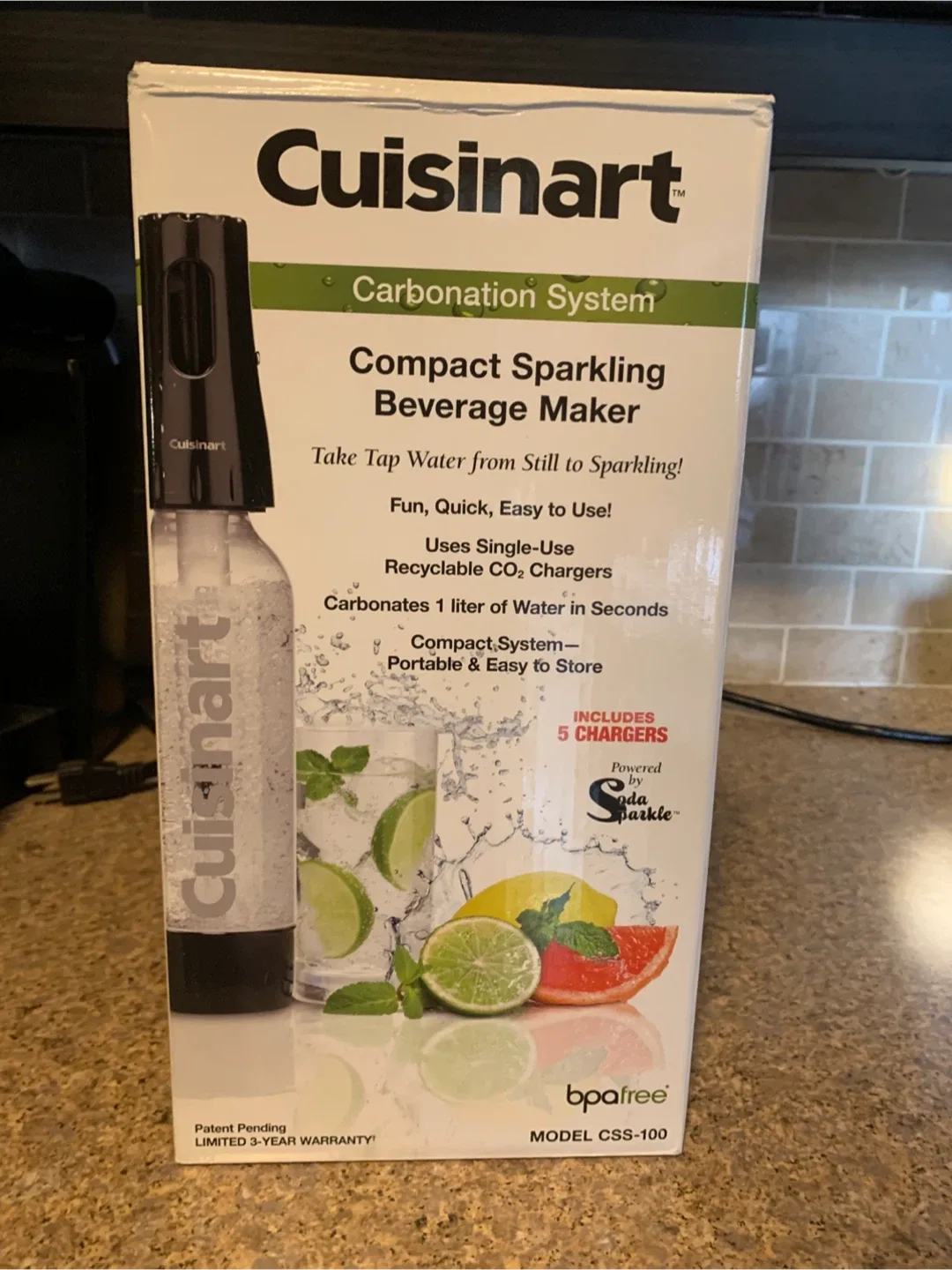 Cuisinart Compact Sparkling Beverage Maker - New in Box!