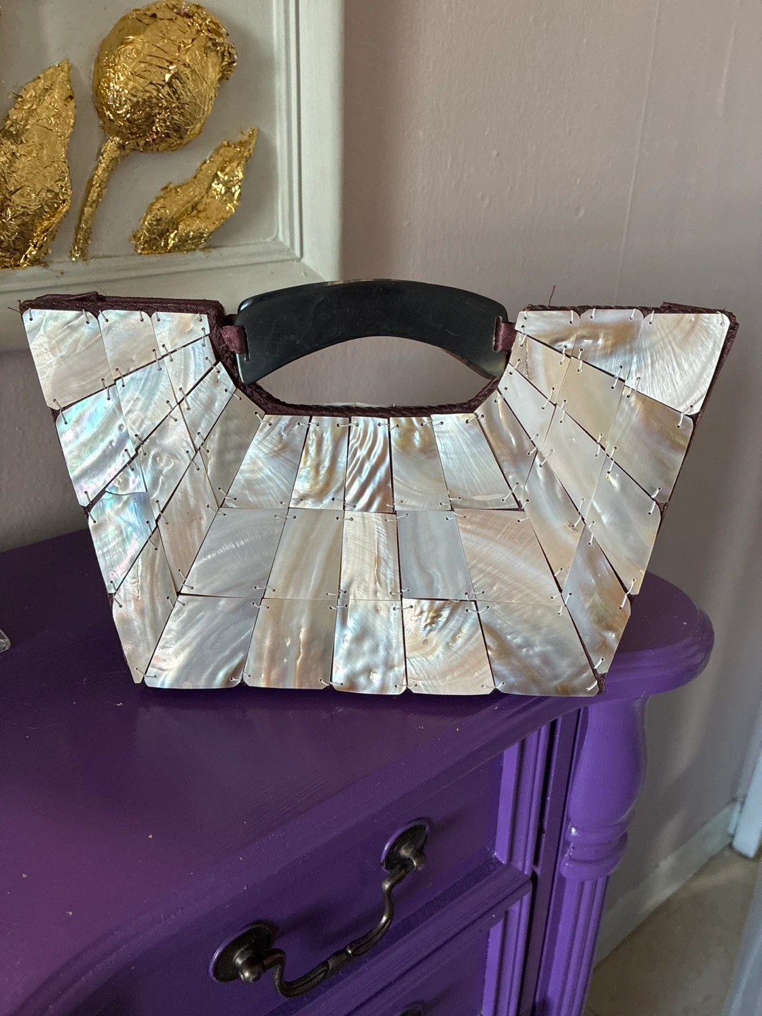 Vintage Mother of Pearl Handbag