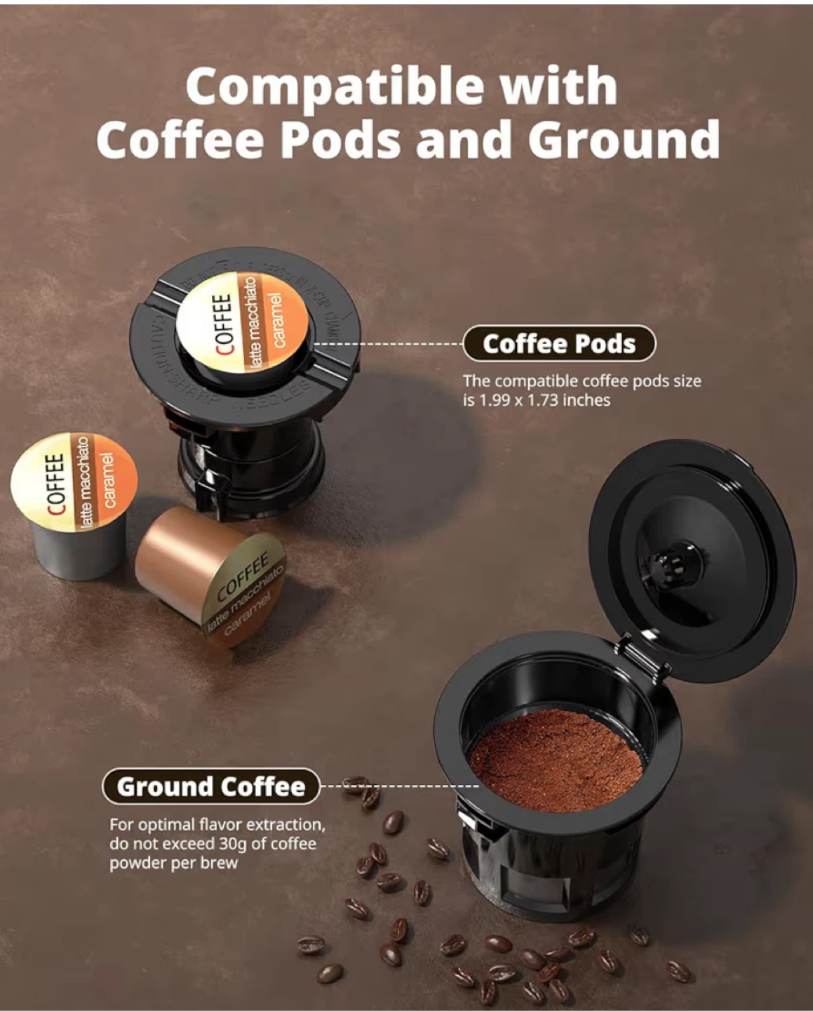 AIRMSEN Grind & Brew Coffee Maker with Grinder - photo 5