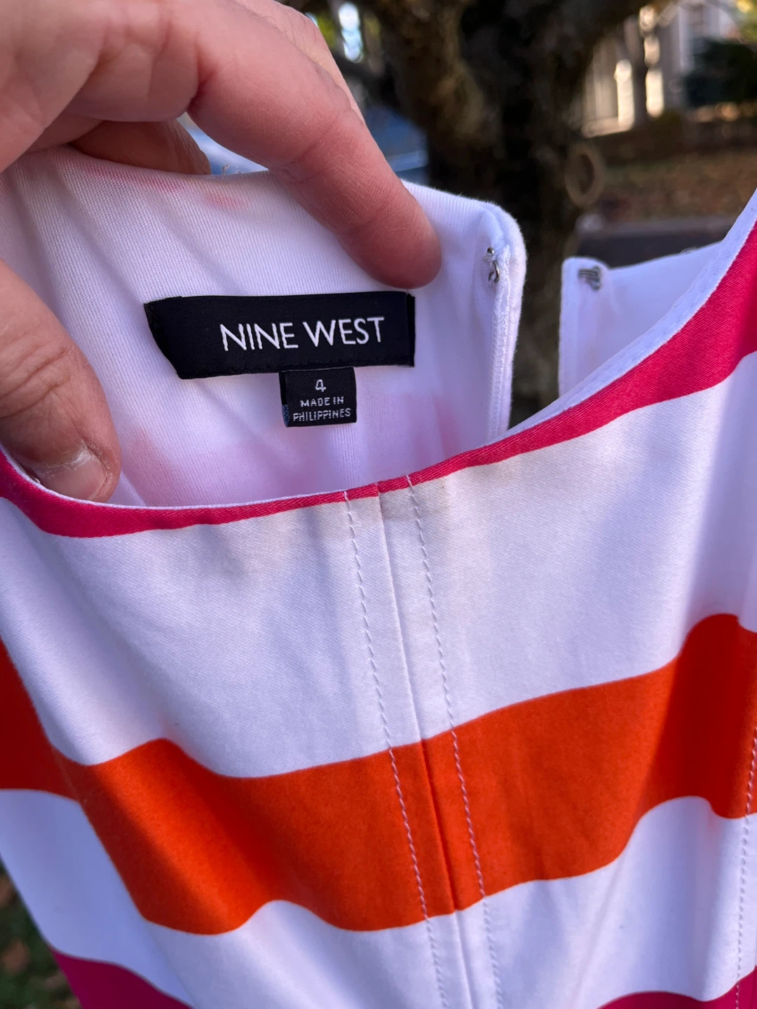 Nine West Size 4 Striped Dress - photo 3