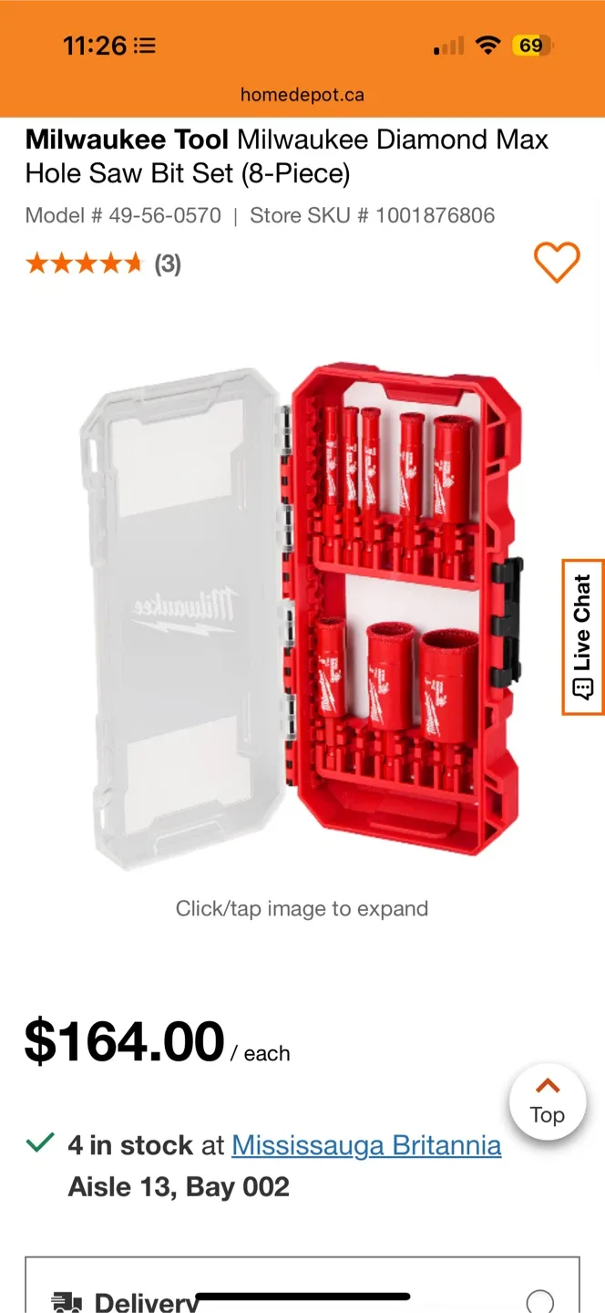 *New* $185 Milwaukee Diamond Max Hole Saw Bit Set (8-Piece) image indicator(3)