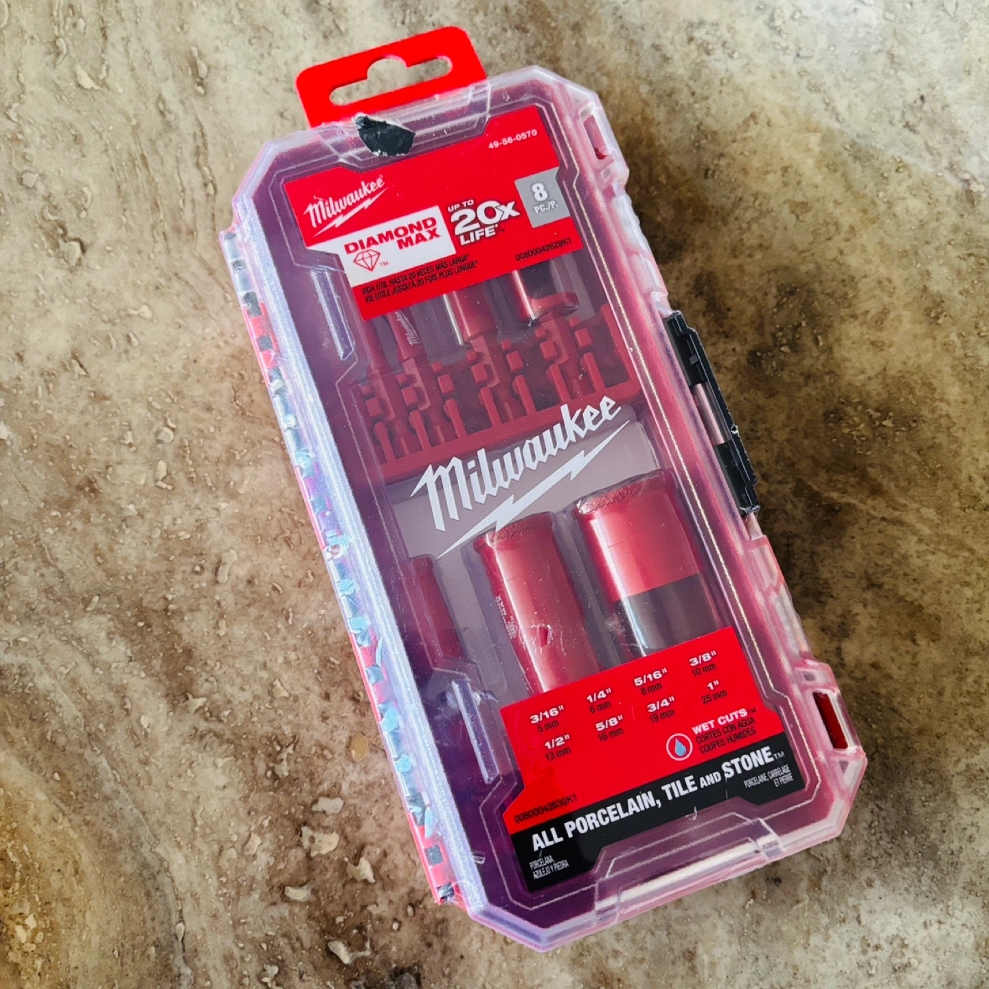 *New* $185 Milwaukee Diamond Max Hole Saw Bit Set (8-Piece)