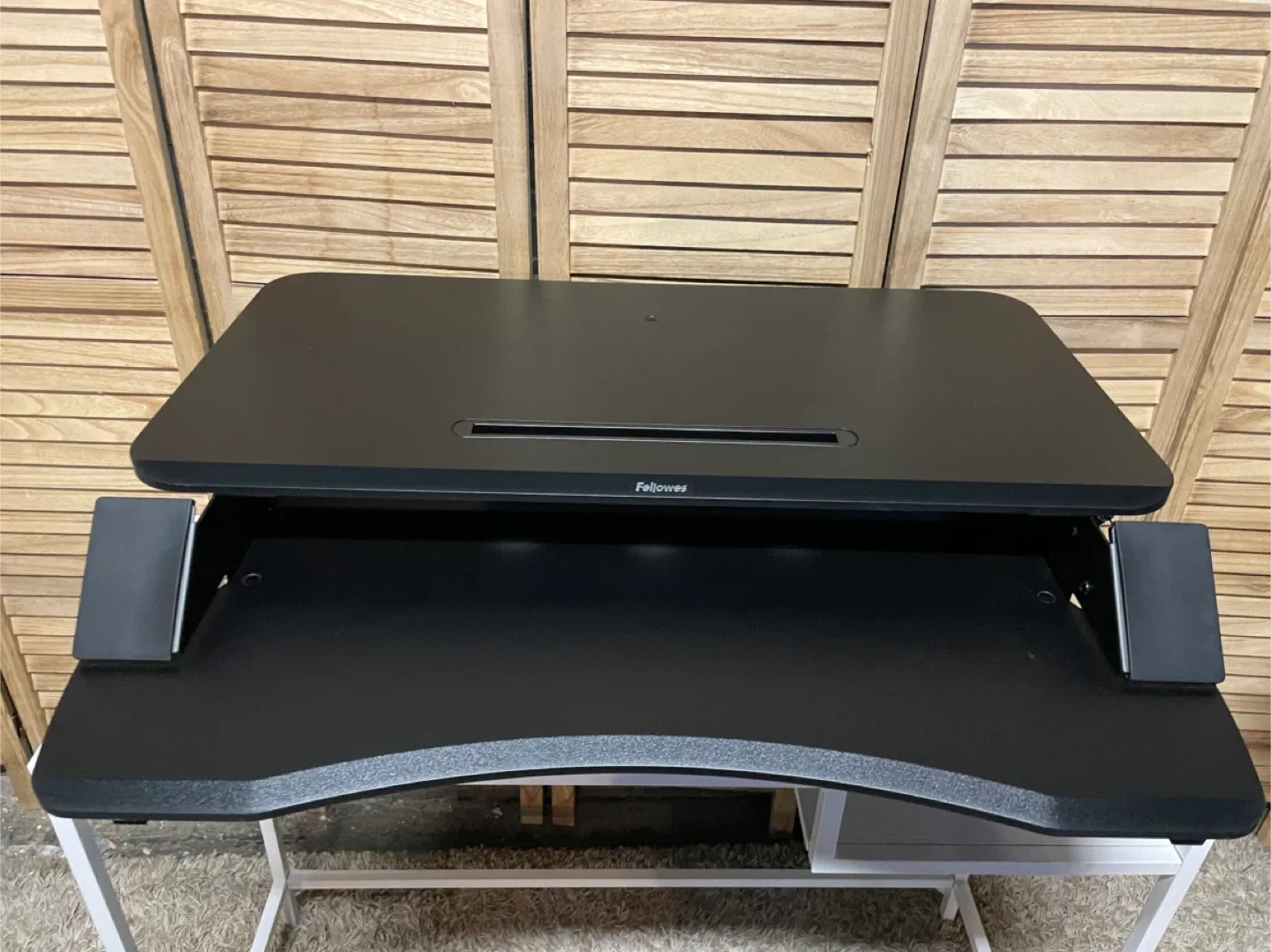 Fellowes Black Sit-Stand Desk Riser image indicator(5)