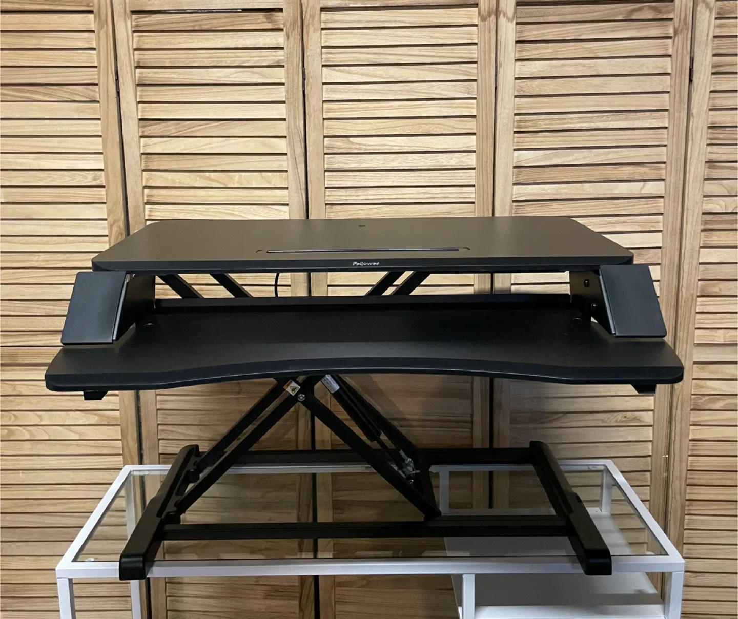 Fellowes Black Sit-Stand Desk Riser image indicator(3)