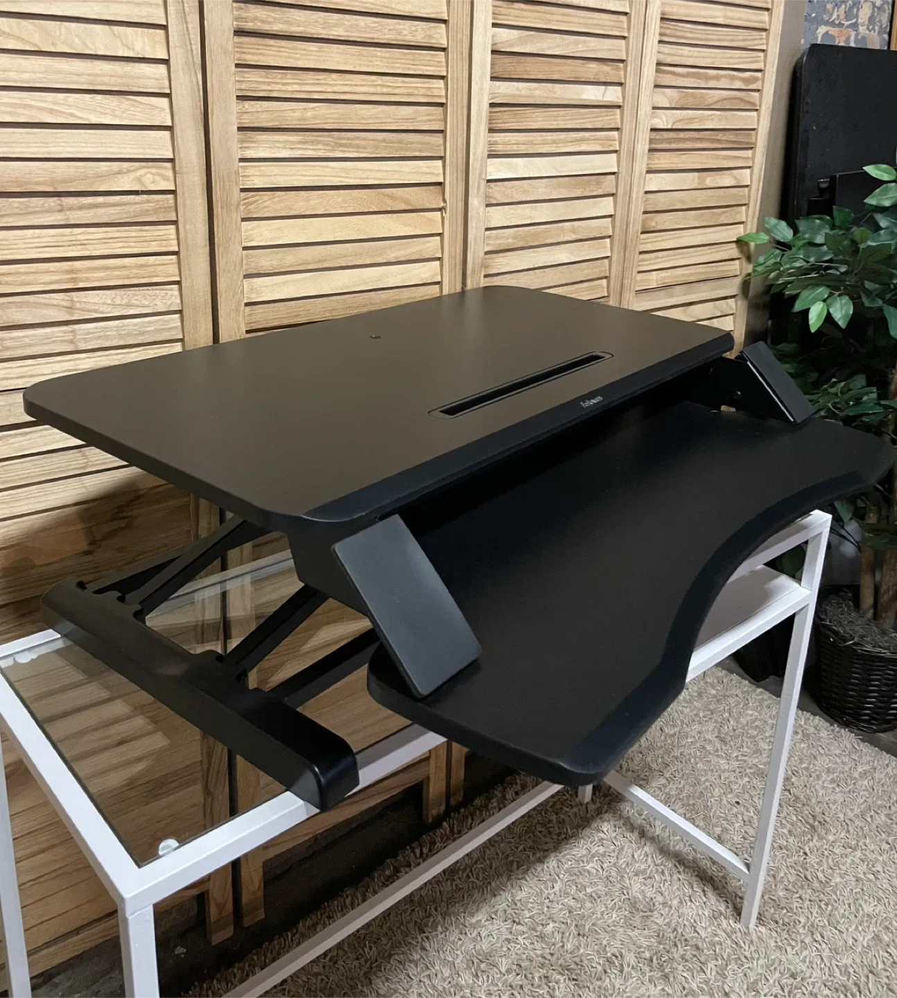 Fellowes Black Sit-Stand Desk Riser image indicator(2)