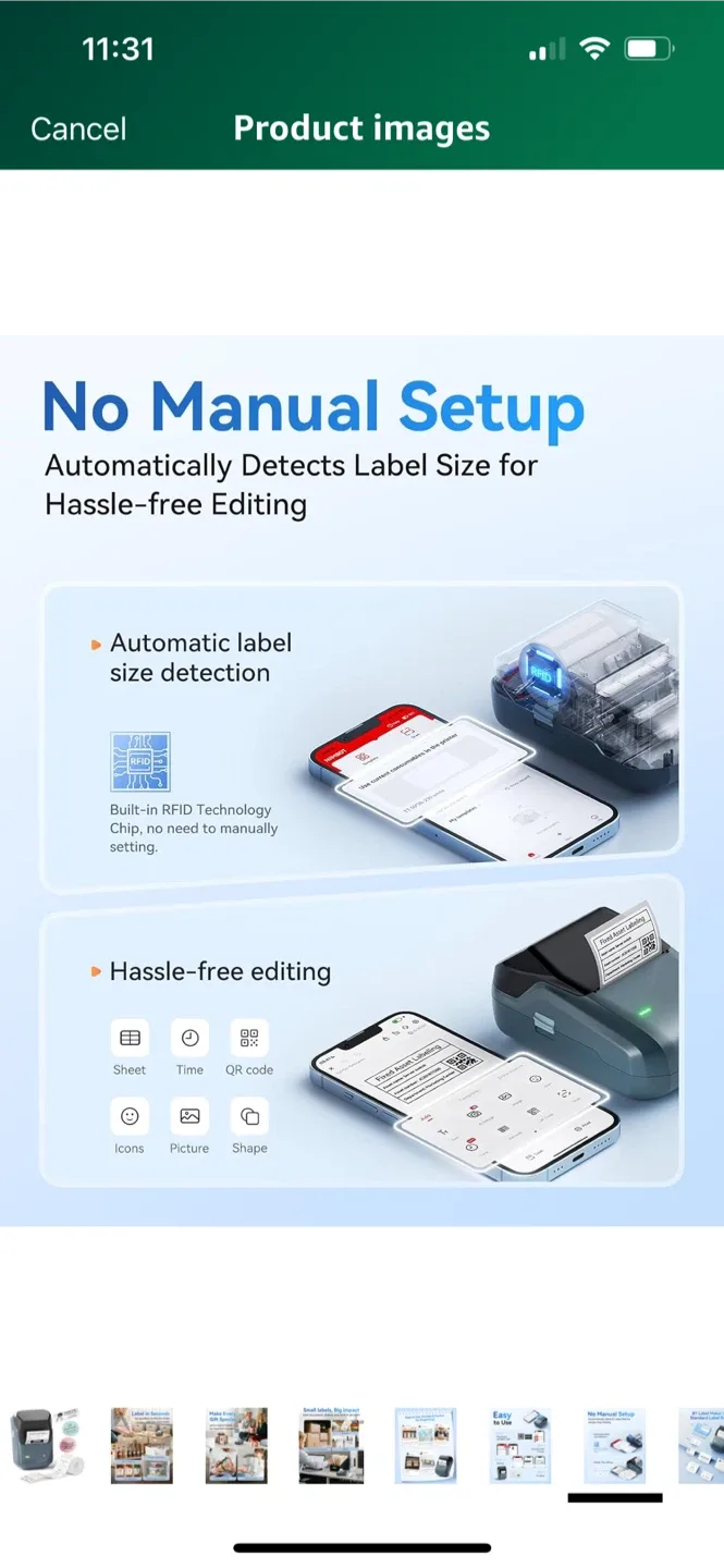 Niimbot B1 Series Smart Label Printer 🥕 image indicator(6)